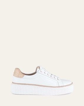 Anywhere Utility Unisex Energy Arianna Sneakers White Raffia