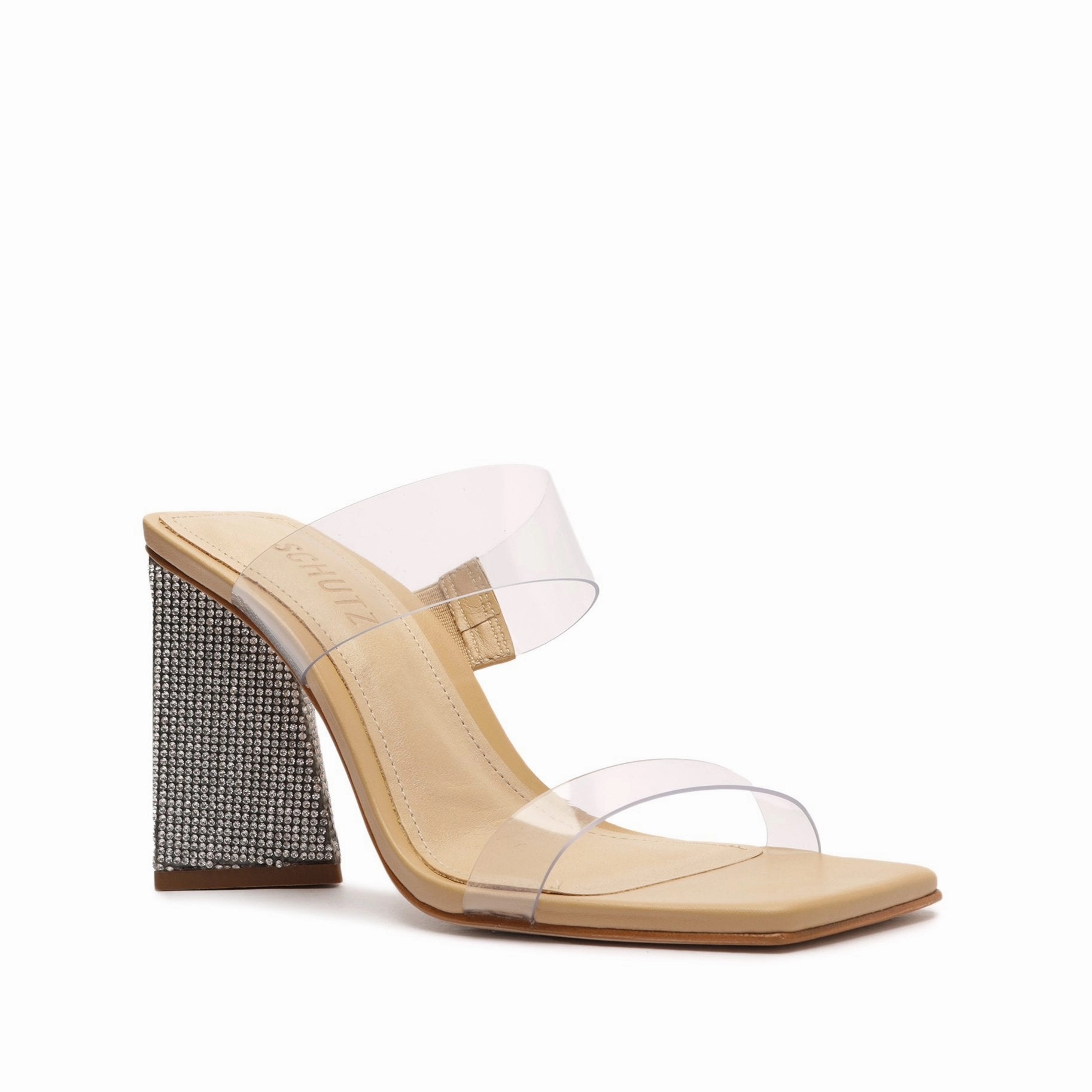 Street-Ready Ariellen Vinyl & Rhinestones Sandal
