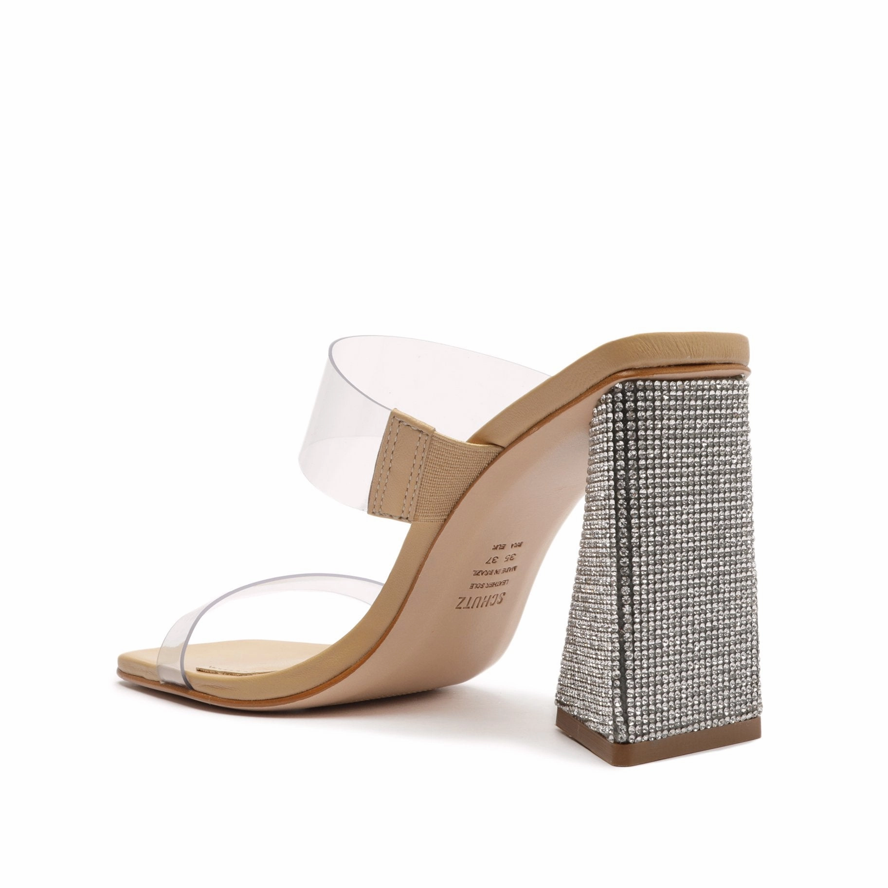Ultra-Clean Style Ariellen Vinyl & Rhinestones Sandal