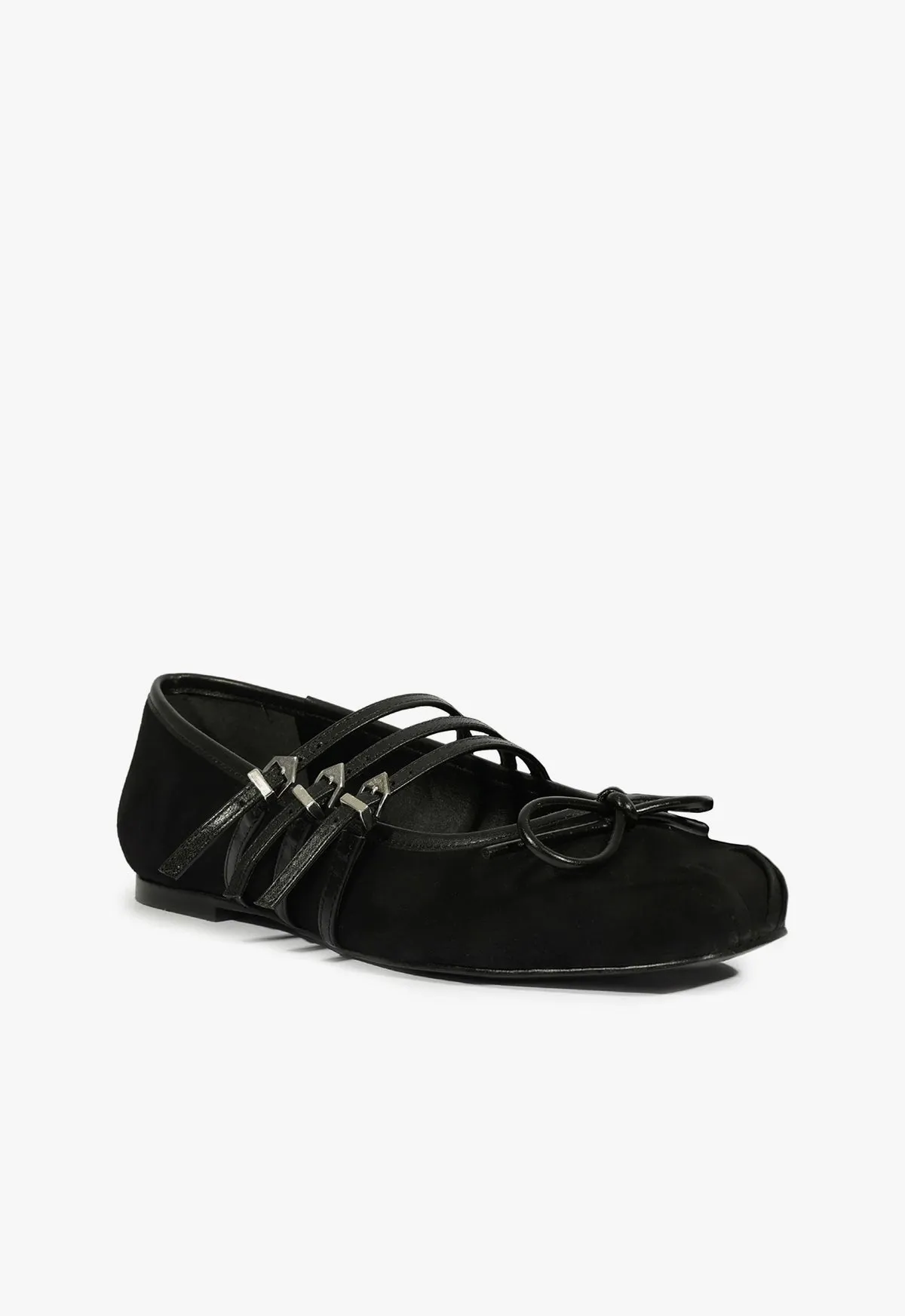 Crafted For Calm Arissa Black Suede Ballet Flat