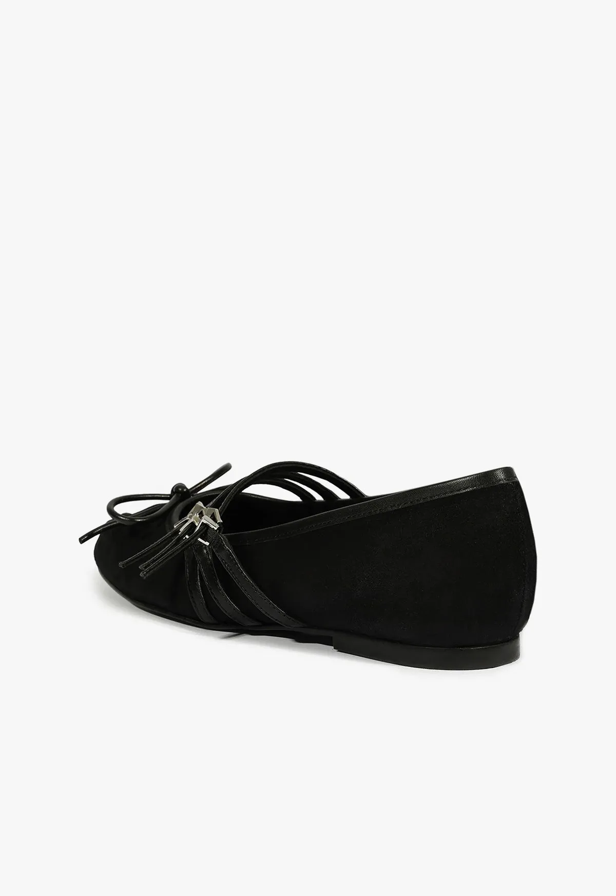 Arissa Black Suede Ballet Flat Laid-Back Luxe Elevated Gear