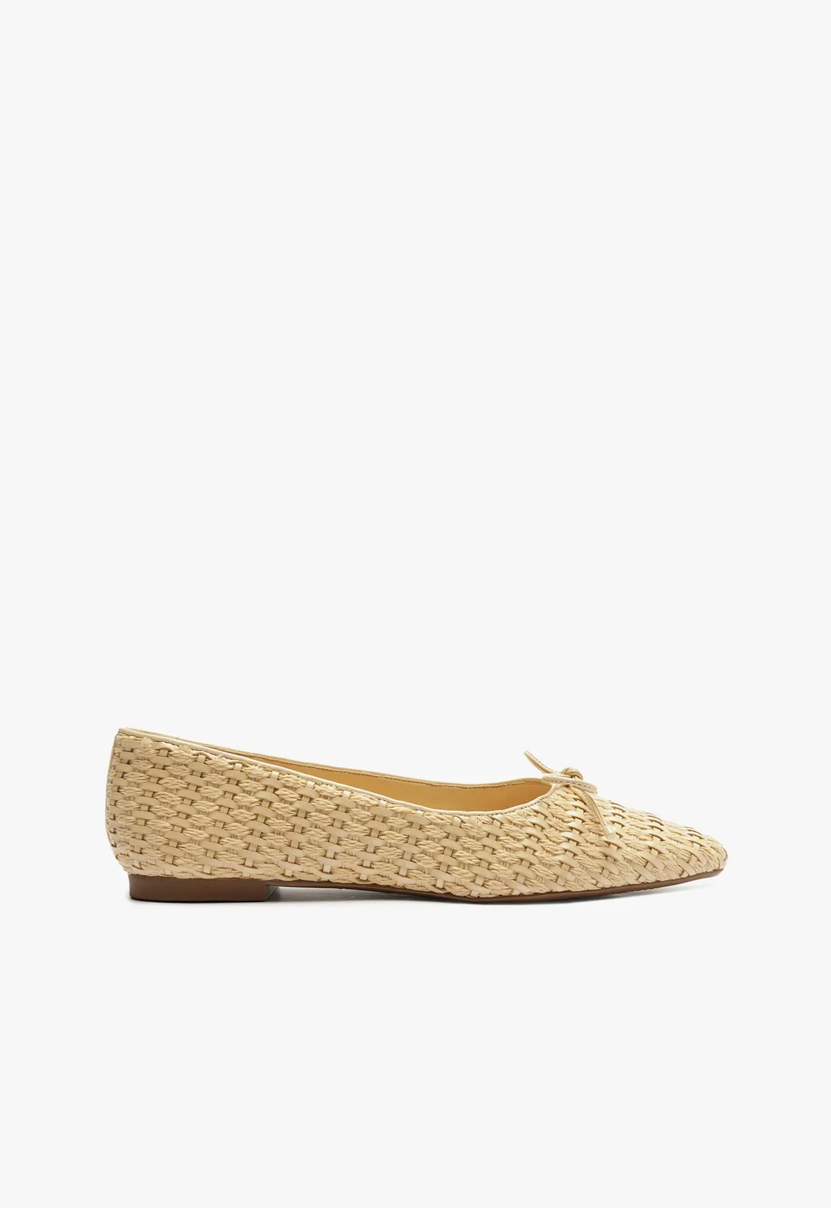 Arissa Straw Ballet Flat City-Fit Precision Comfort
