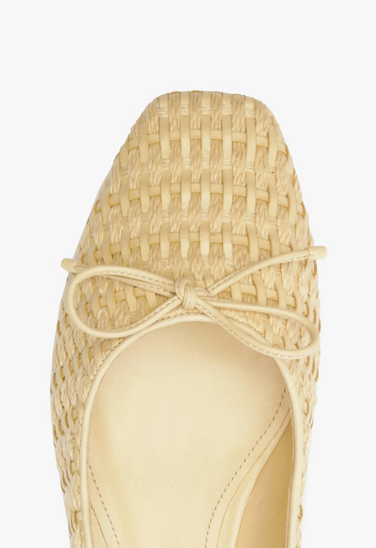 Arissa Straw Ballet Flat Hybrid Aesthetic Subtle Signature
