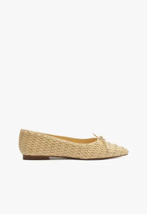 Arissa Straw Ballet Flat City-Fit Precision Comfort