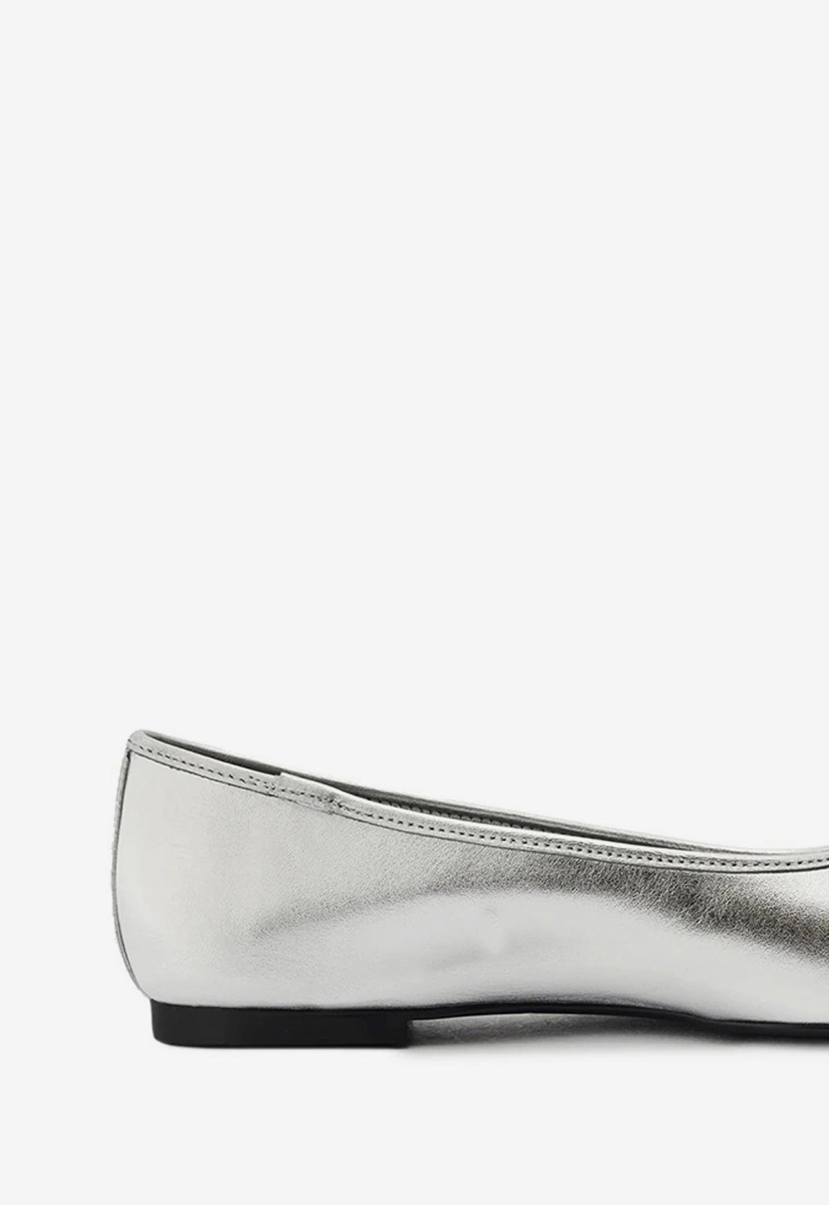 Arissa Metallic Leather Flat Pure Urban