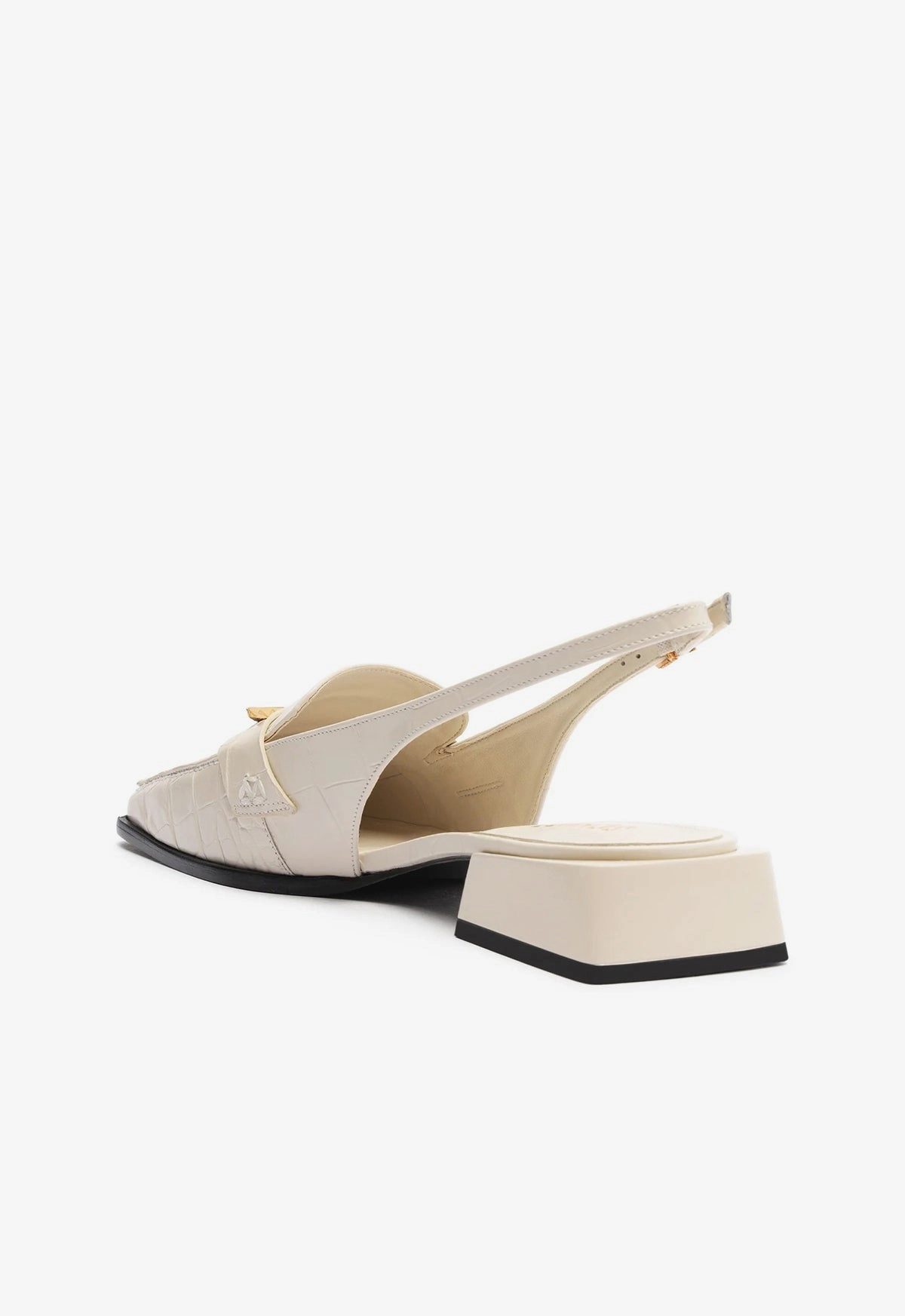 Flow In Motion Arizona Sling Block Leather Pump
