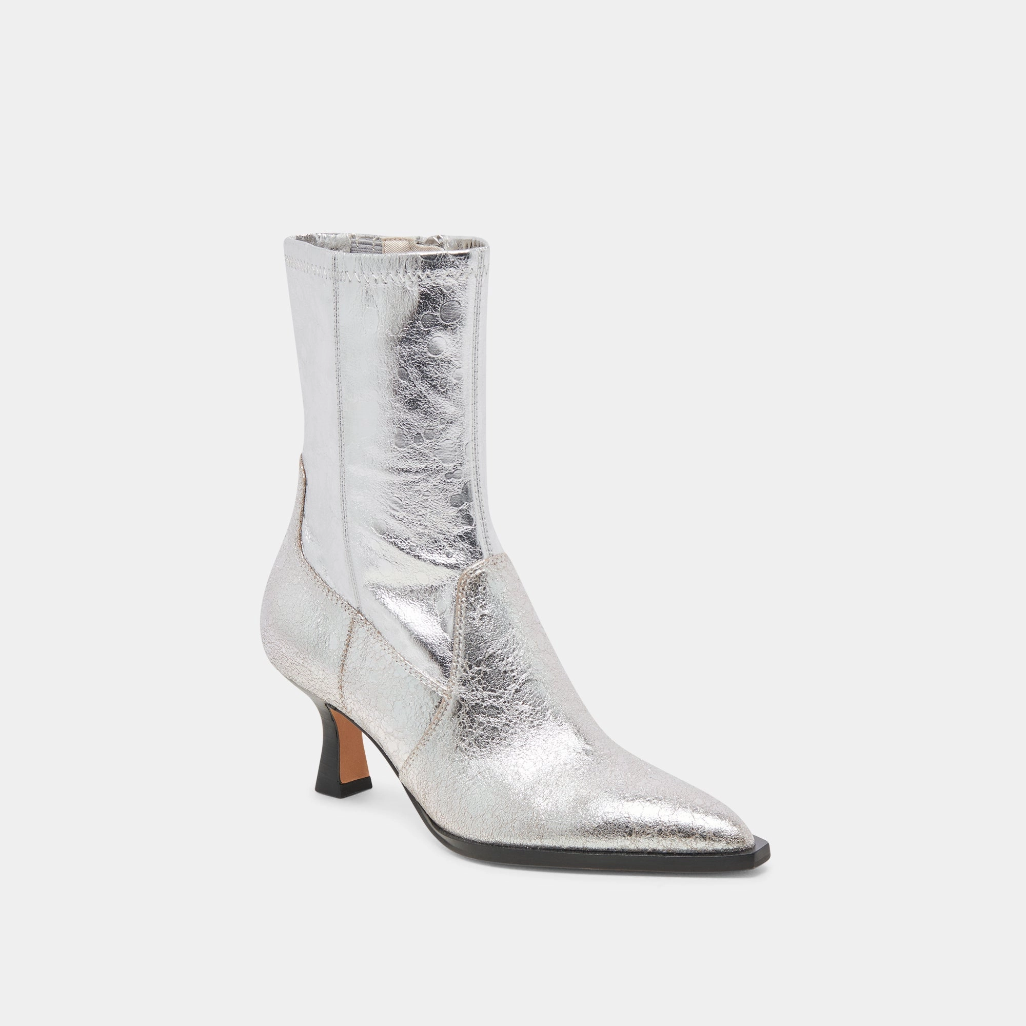 Arya Boots Silver Distressed Leather Built For Real Designed To Shift