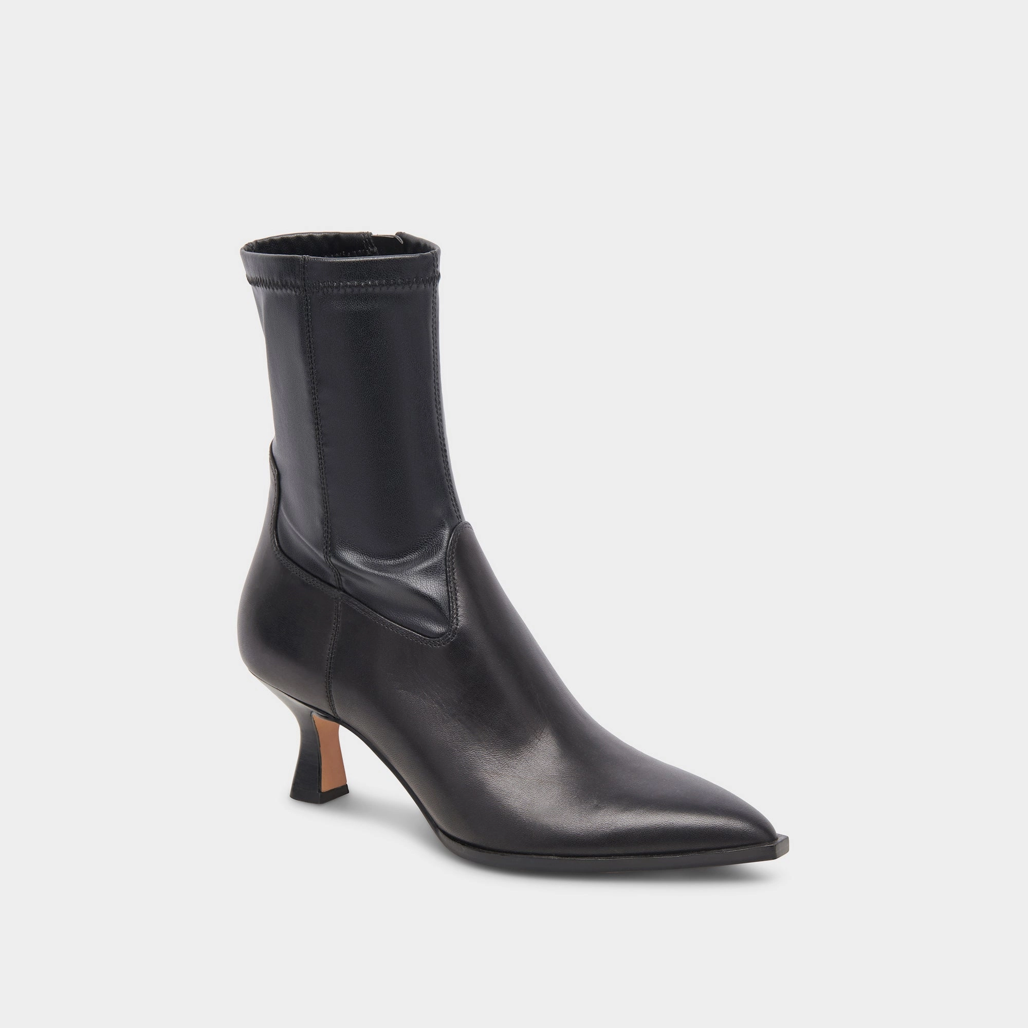 Dayflow Gear Day-To-Day Fit Arya Wide Calf Boots Black Leather