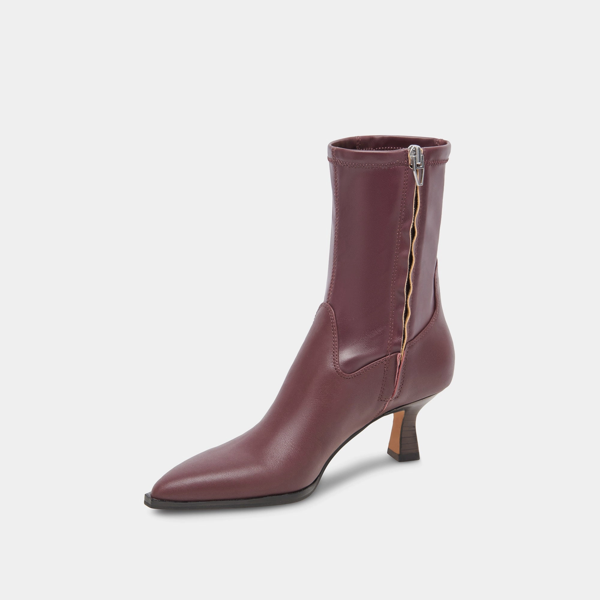 Purposefully Crafted Day-Built Arya Wide Calf Boots Wine Leather