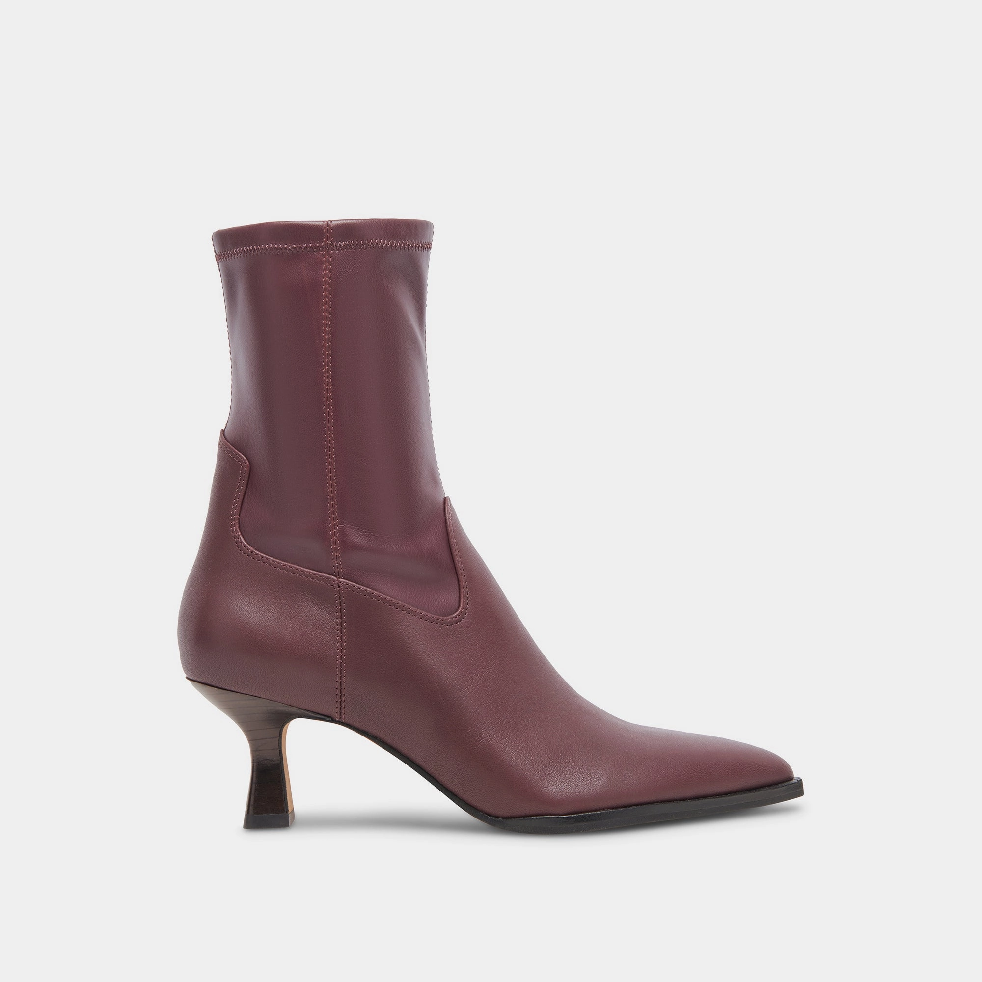 Core Function Shape Your Day Arya Wide Calf Boots Wine Leather