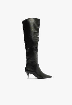 Ashlee Mid Over The Knee Boot Pure Lineswear