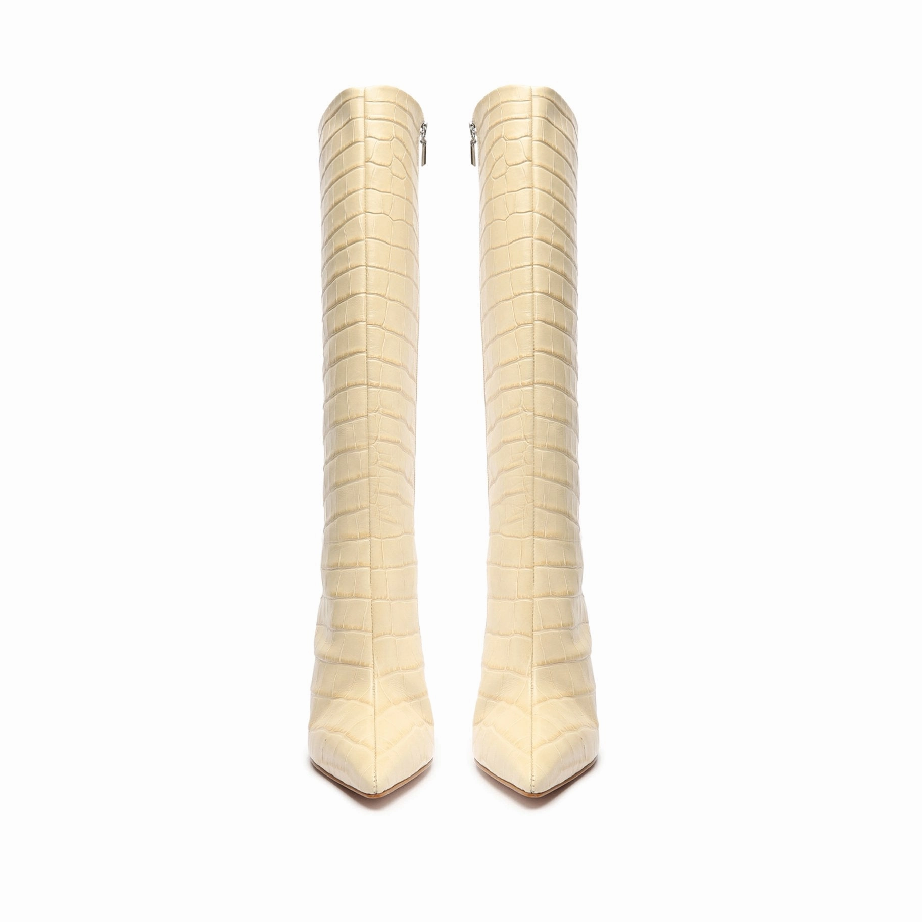 Clean Energy Core Movement Asya Up Crocodile-Embossed Leather Boot