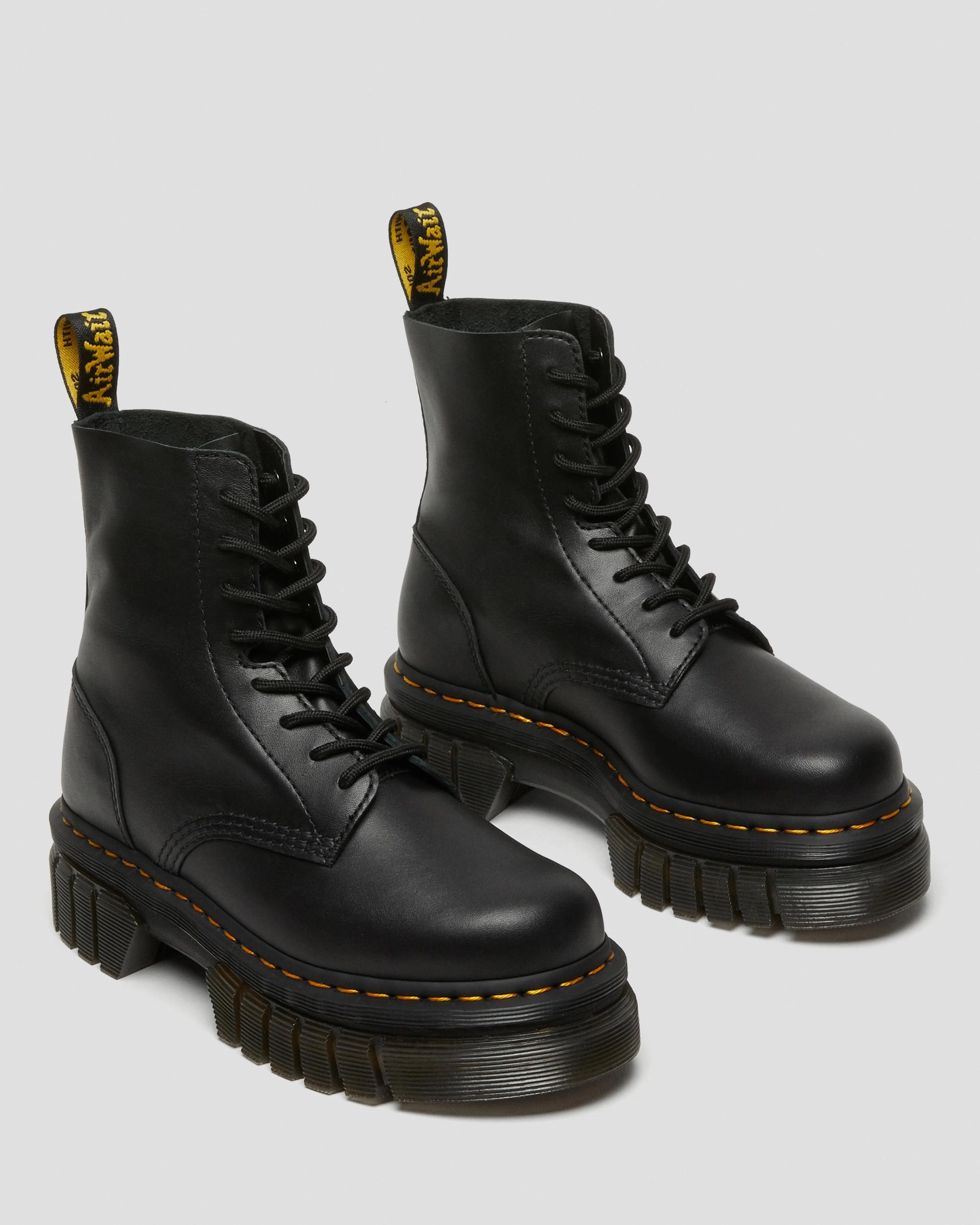 Understated Cool Audrick 8-Eye Nappa Lux Soft Leather Boots