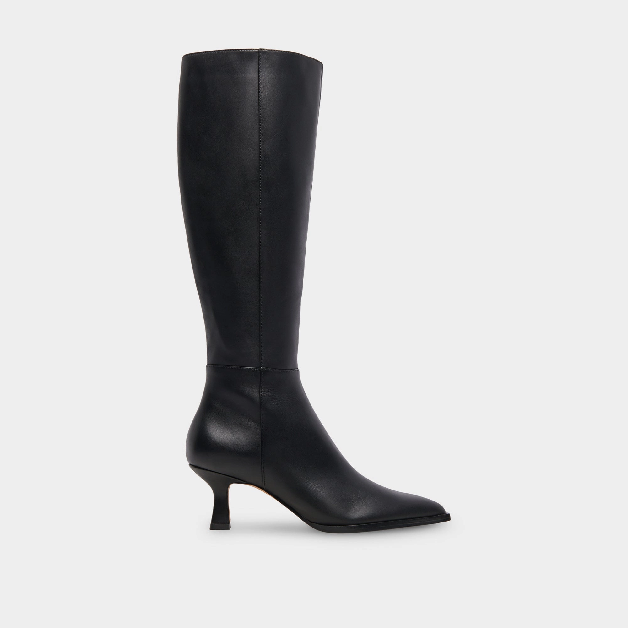 Auggie Extra Wide Calf Boots Black Leather Freedom Fit Daily Expression
