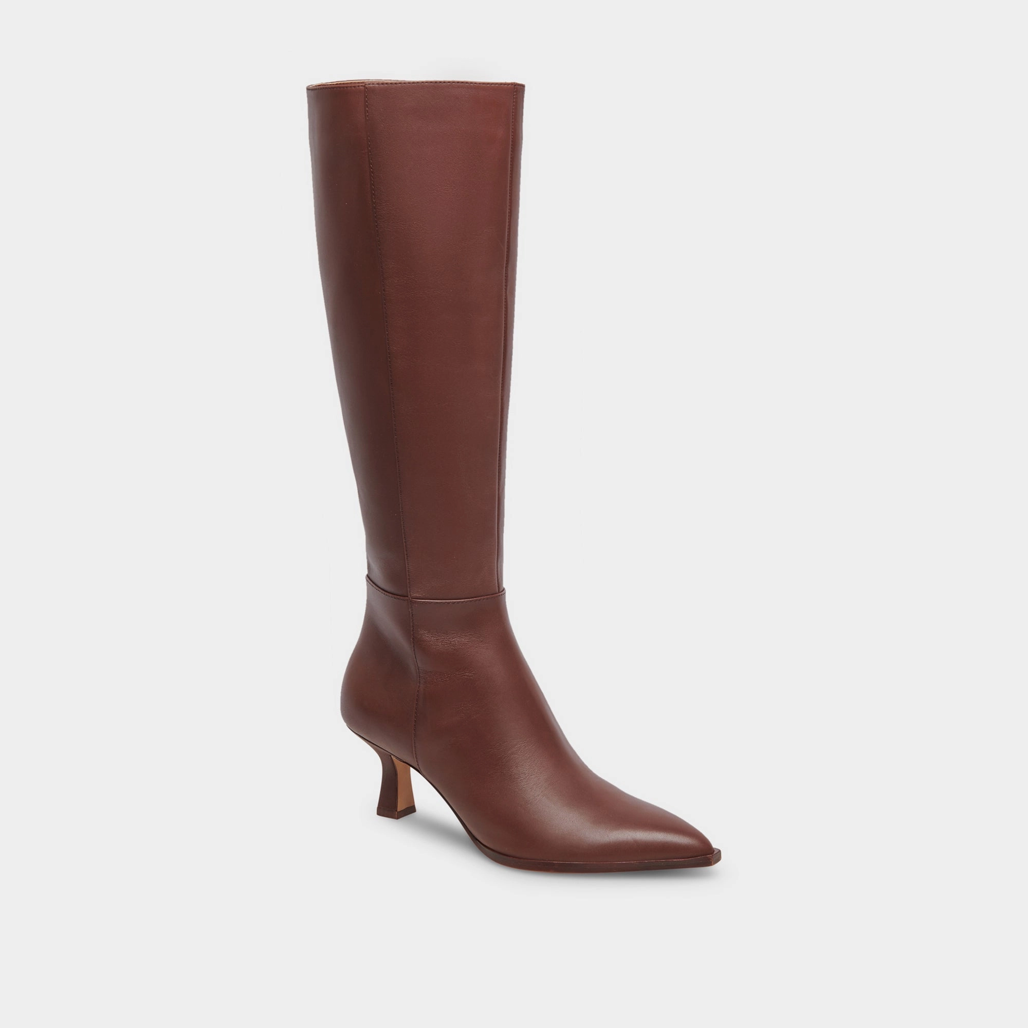 Auggie Wide Calf Boots Chocolate Leather Shift Gear Fresh Drop