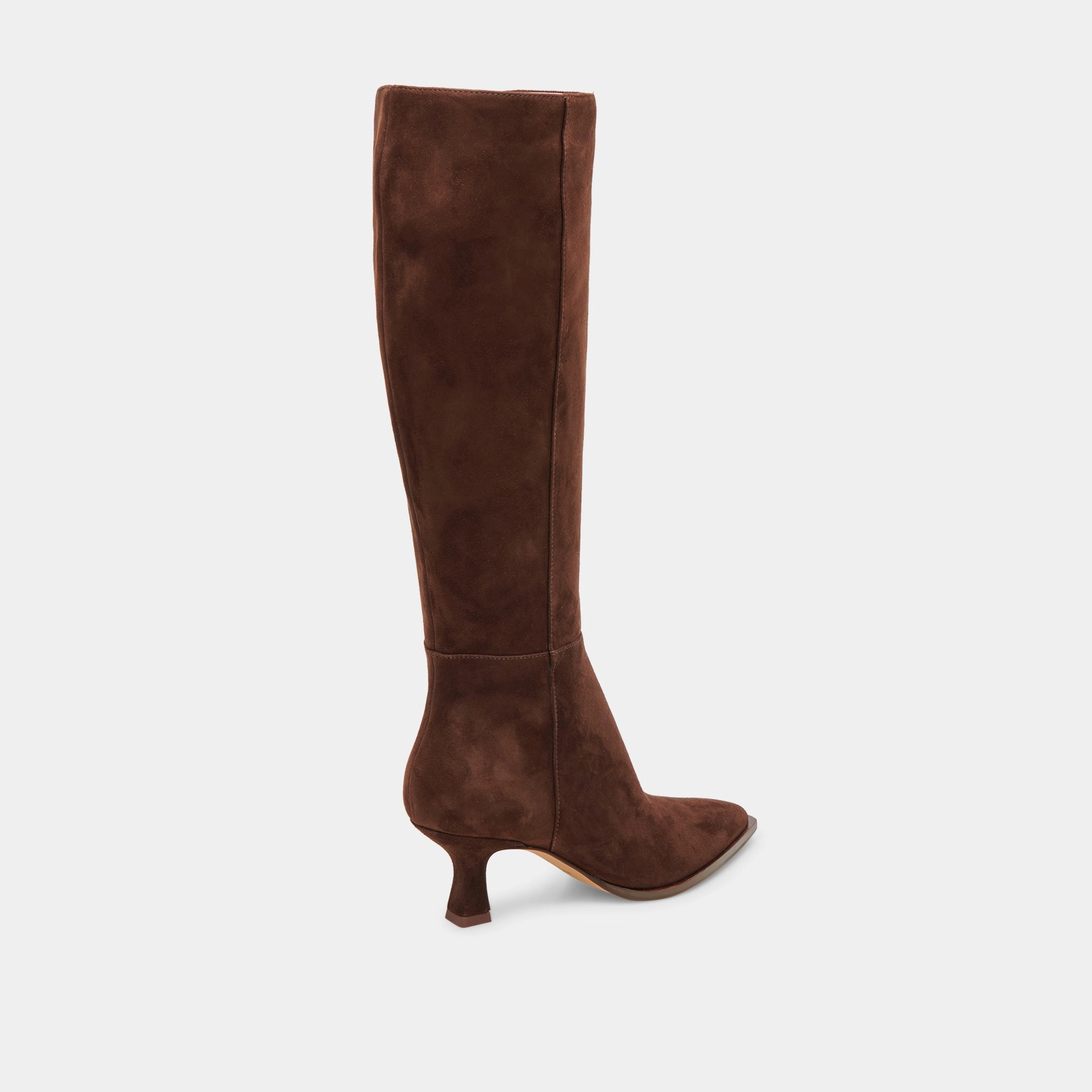 Shift Your Gear Auggie Wide Calf Boots Dk Brown Suede