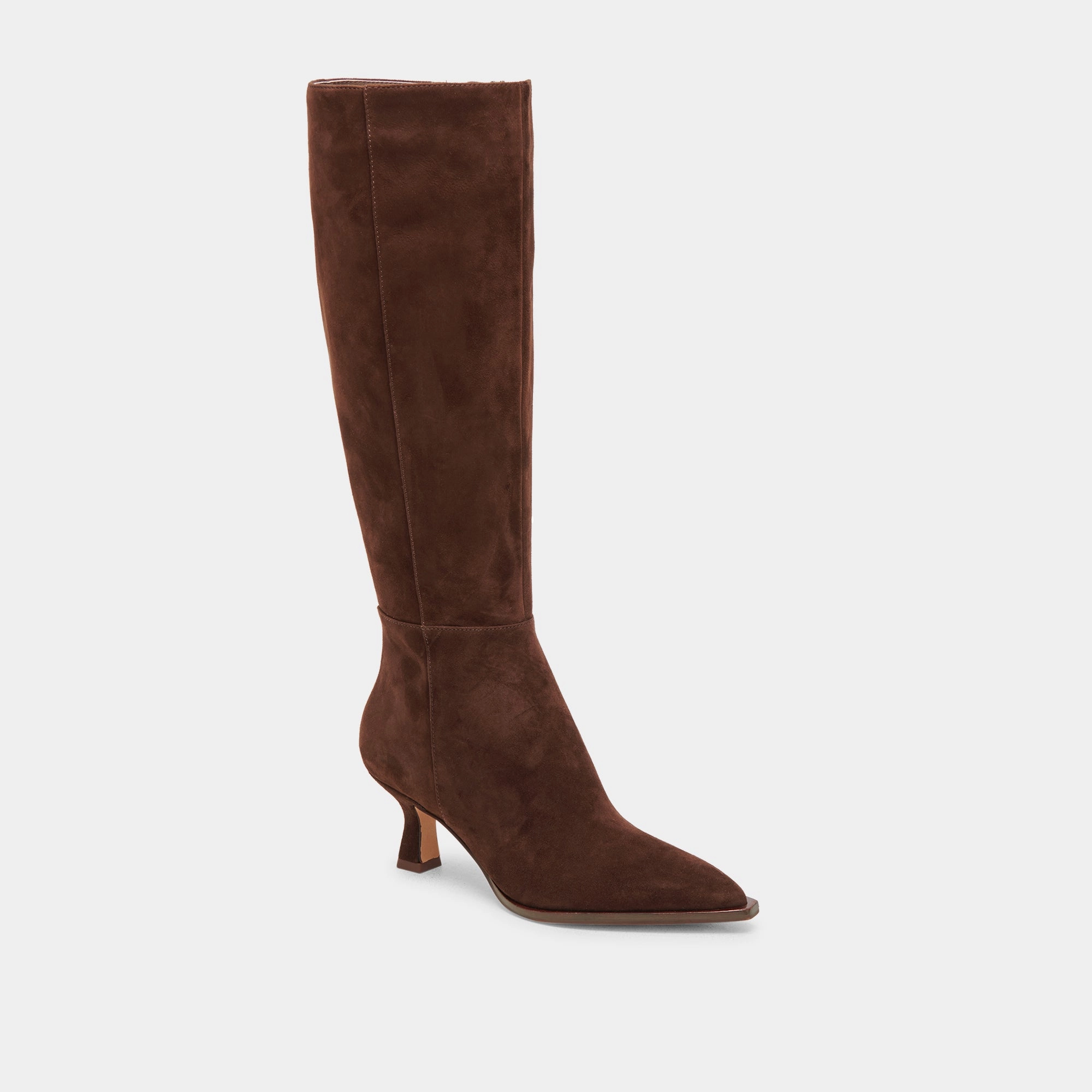 Layer-Easy Go-Gear Auggie Wide Calf Boots Dk Brown Suede