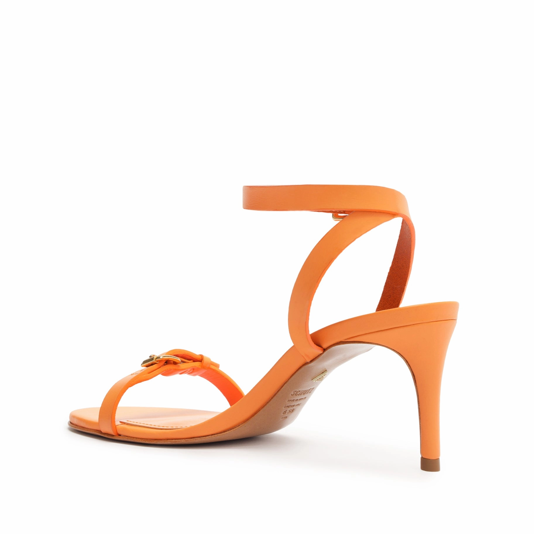 Aurora Mid Stiletto Leather Sandal Minimal Focus City Ready