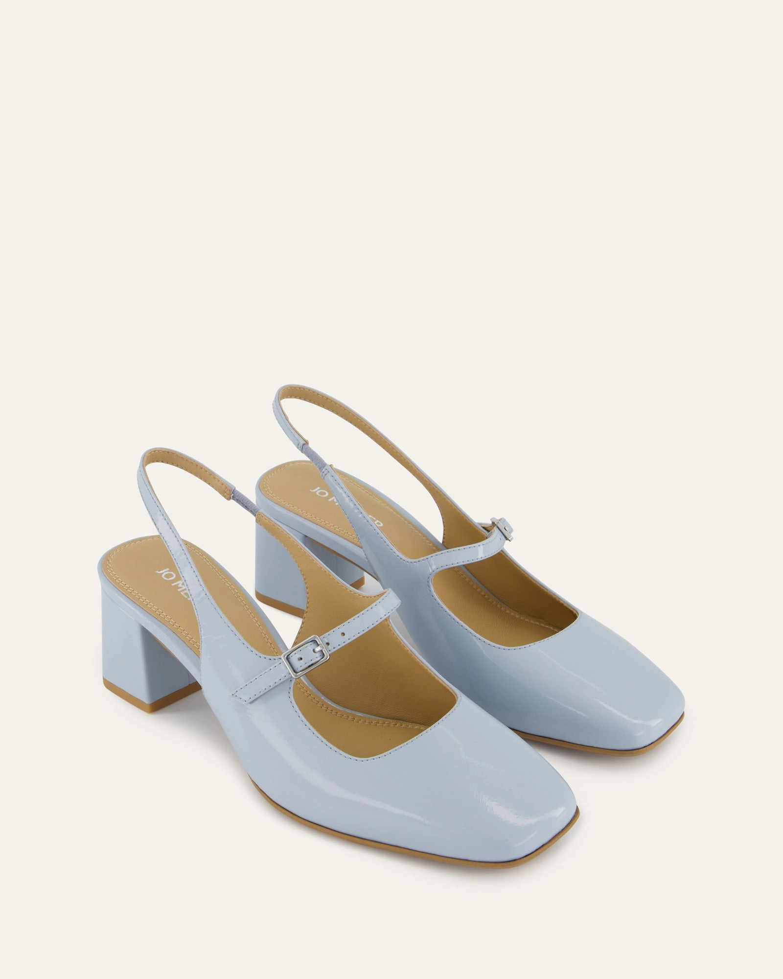 Crafted Evolution Universal Pieces Peggy Low Heels Mist Blue Patent
