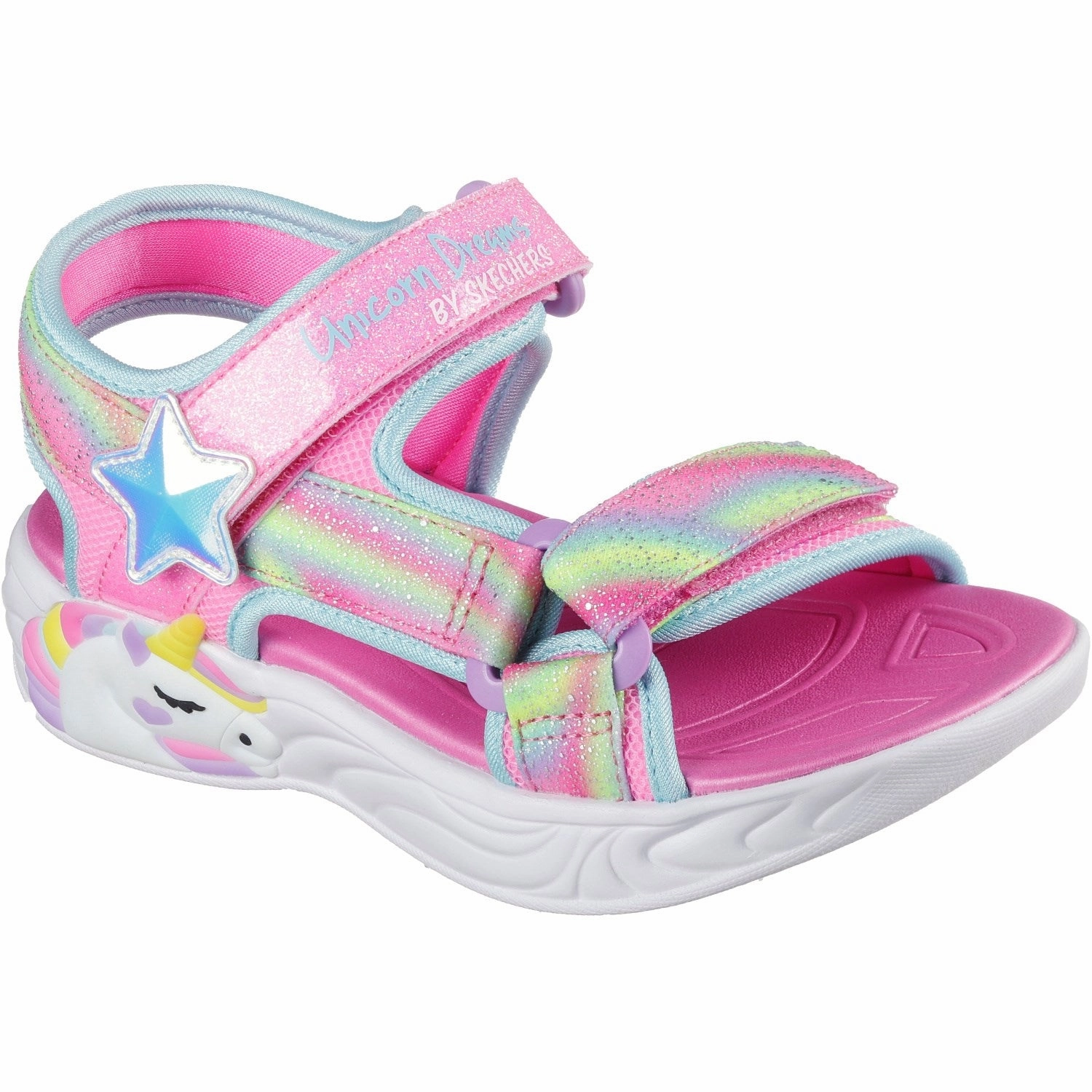 Smart Casual Core Skechers Pink Unicorn Dreams Sandal