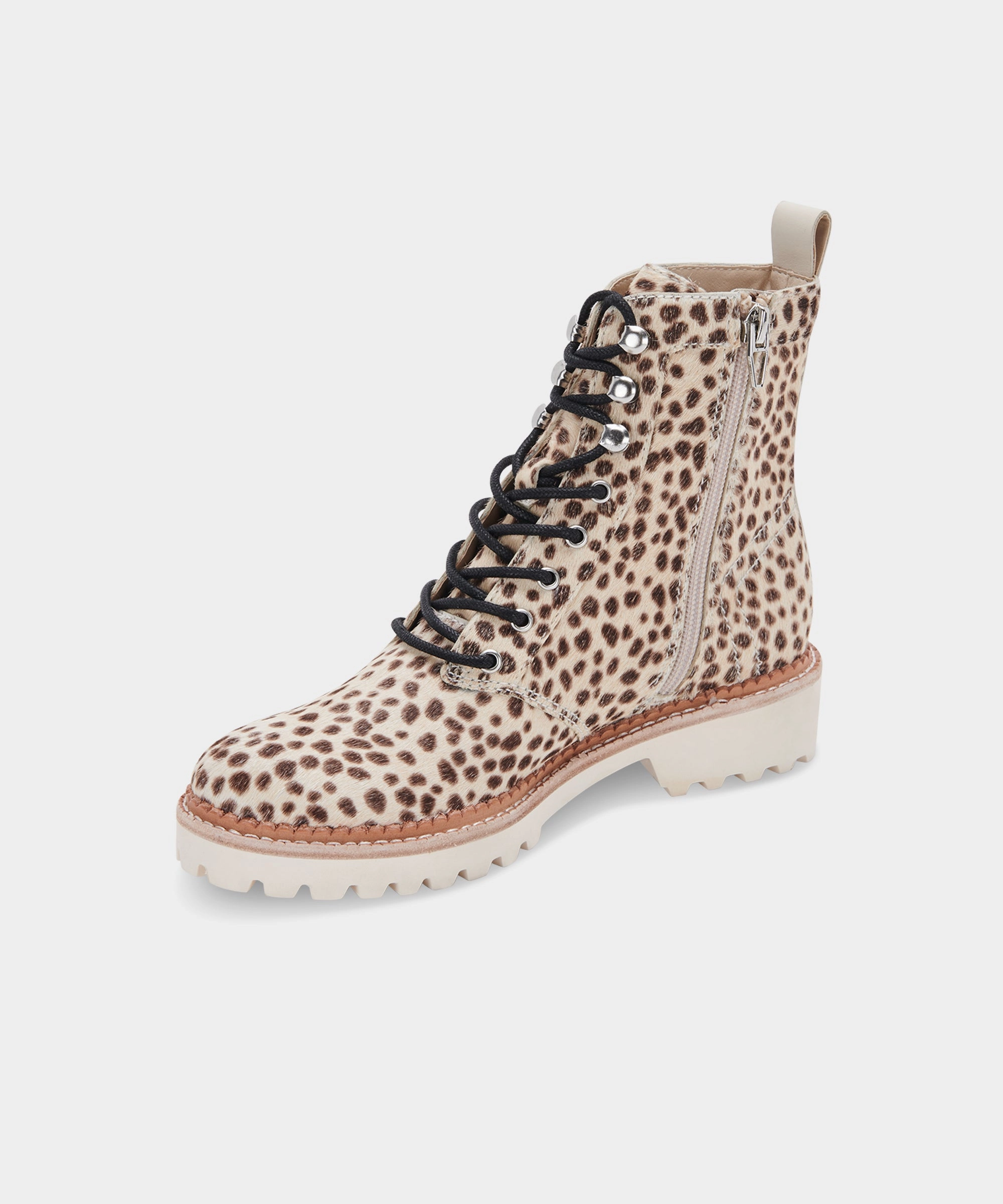 Functional Aesthetic Avena Boots Leopard Calf Hair