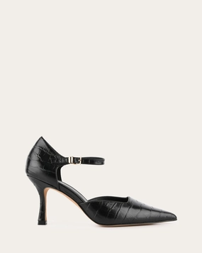 Ease-Ready Axel High Heels Black Croc