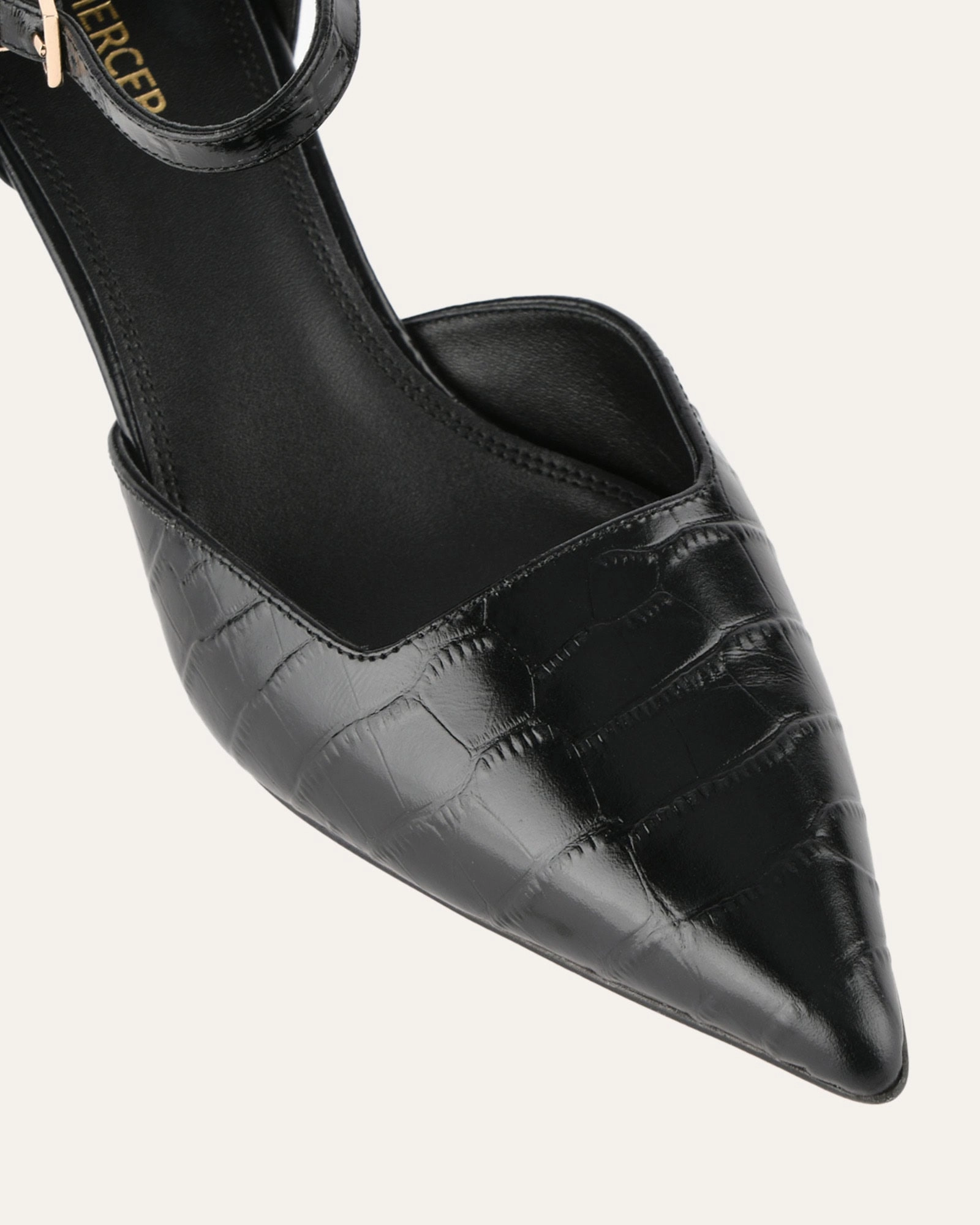 Axel High Heels Black Croc Ready For Change