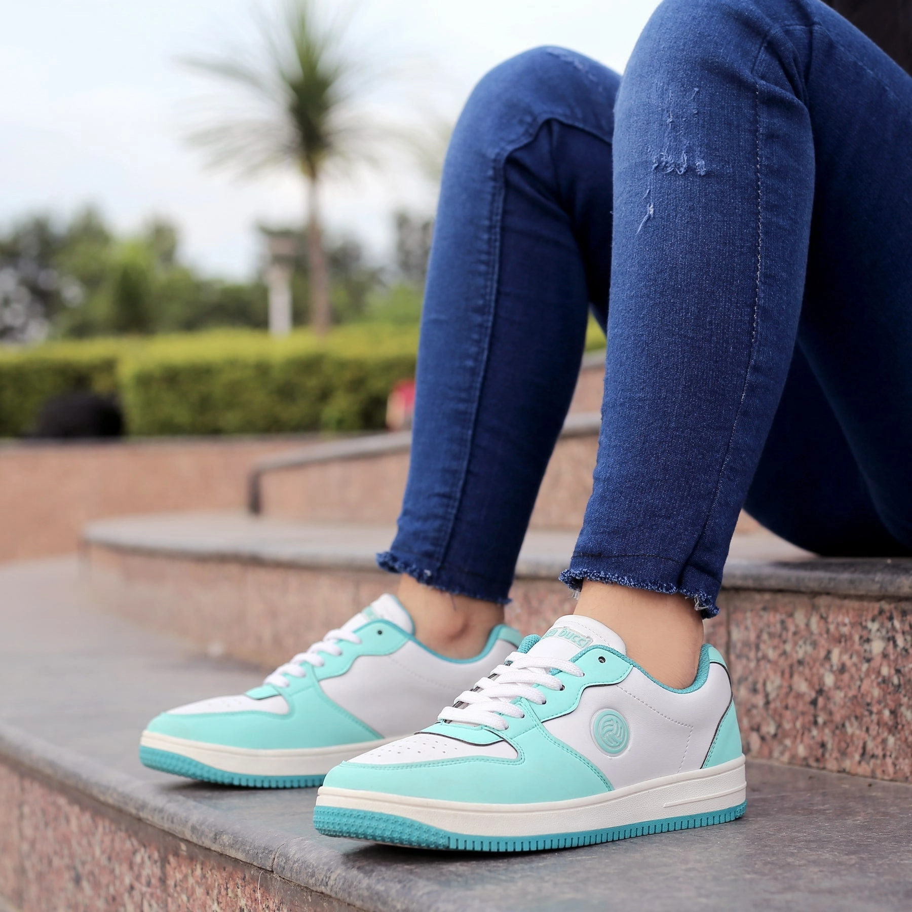 Bacca Bucci Emily Low-Top Flat Sole Sneakers For Women Easy Polish