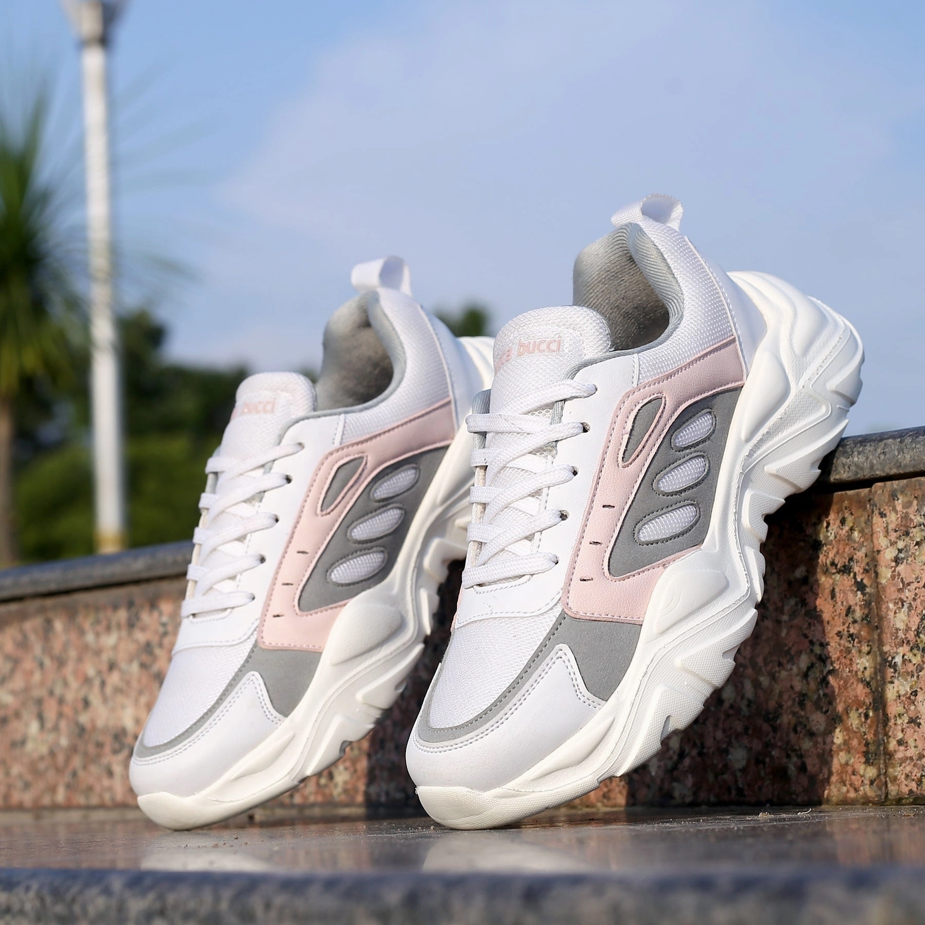 Bacca Bucci Emma Low-Top Platform Fashion Sneakers For Women | Streetwear Chunky Sneakers Style That Adapts