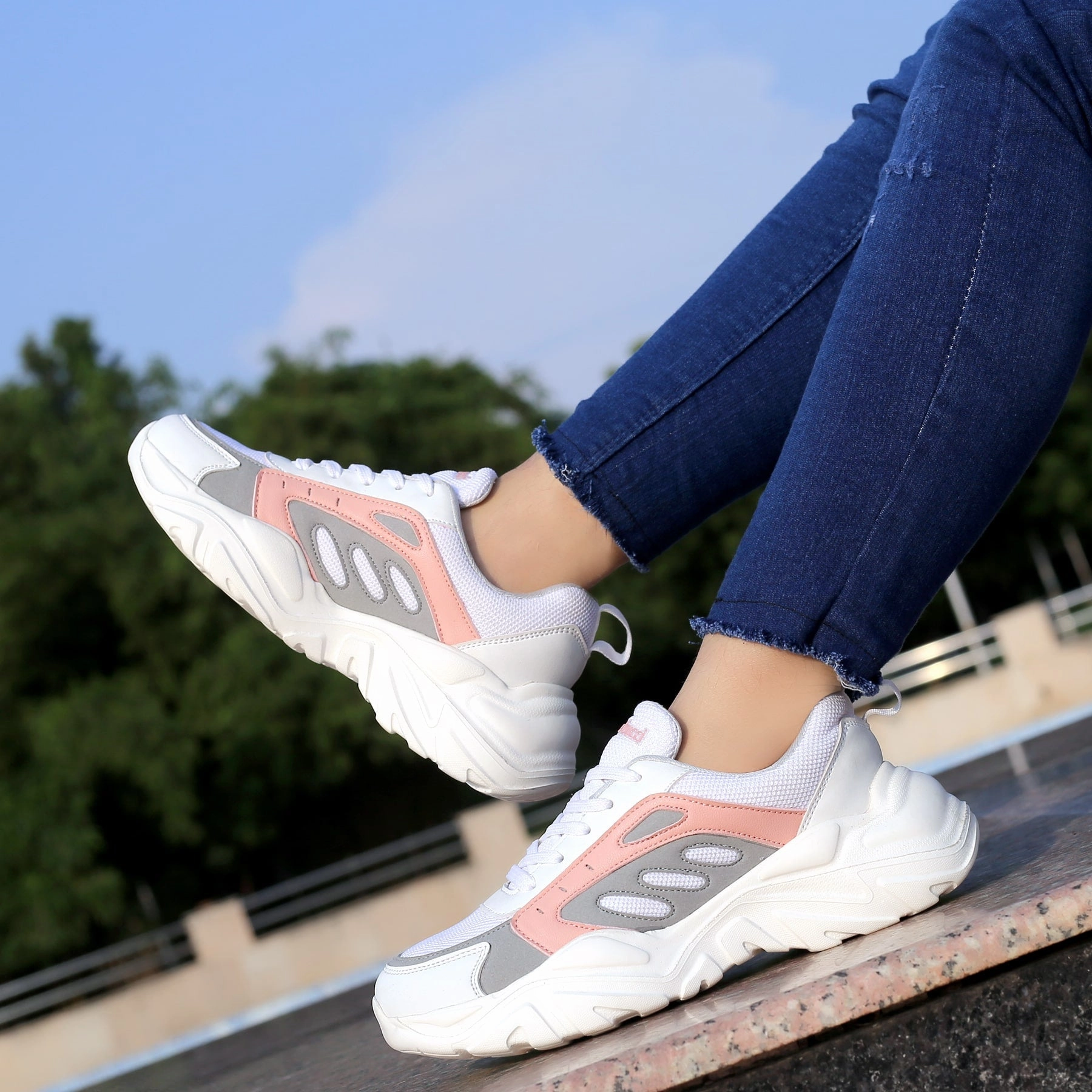 Forward Pulse Bacca Bucci Emma Low-Top Platform Fashion Sneakers For Women | Streetwear Chunky Sneakers