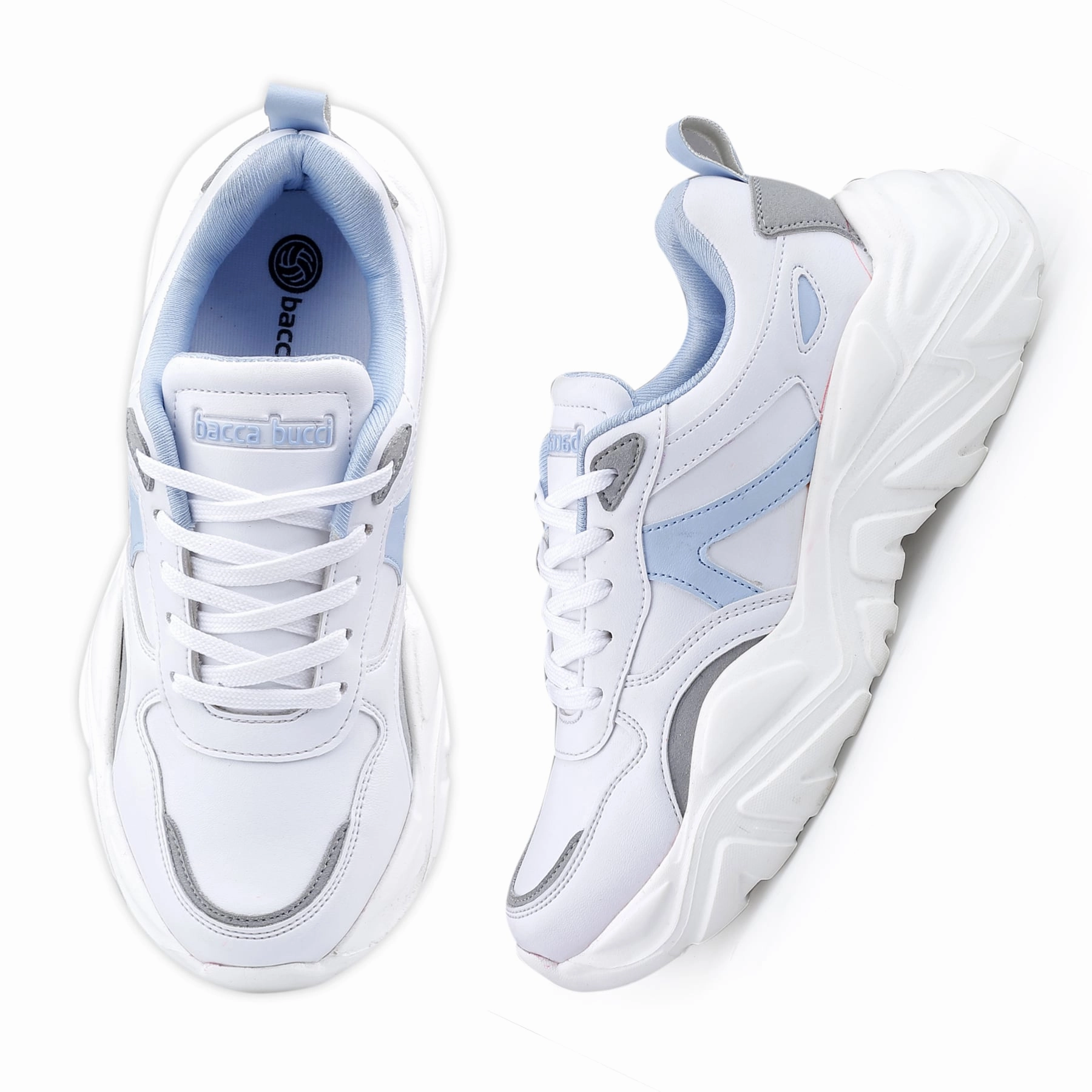 City-Ready Wear Bacca Bucci Harper Low-Top Platform Chunky Fashion Sneakers For Women