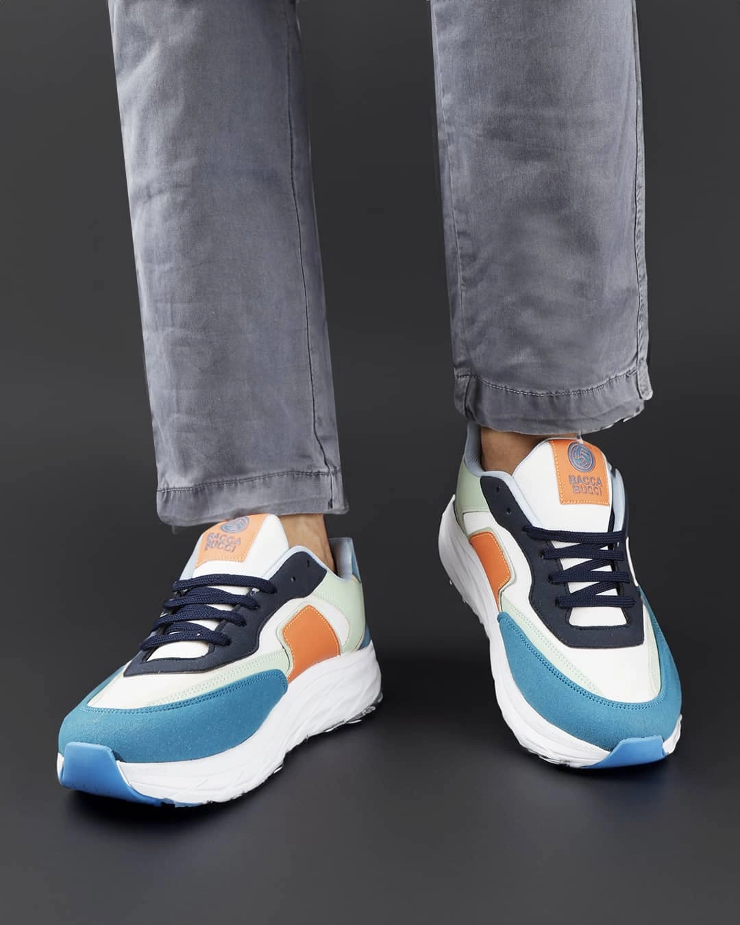 Street Motion Wearable Clarity Bacca Bucci Men'S Sylvia Chunky Sole Sneakers