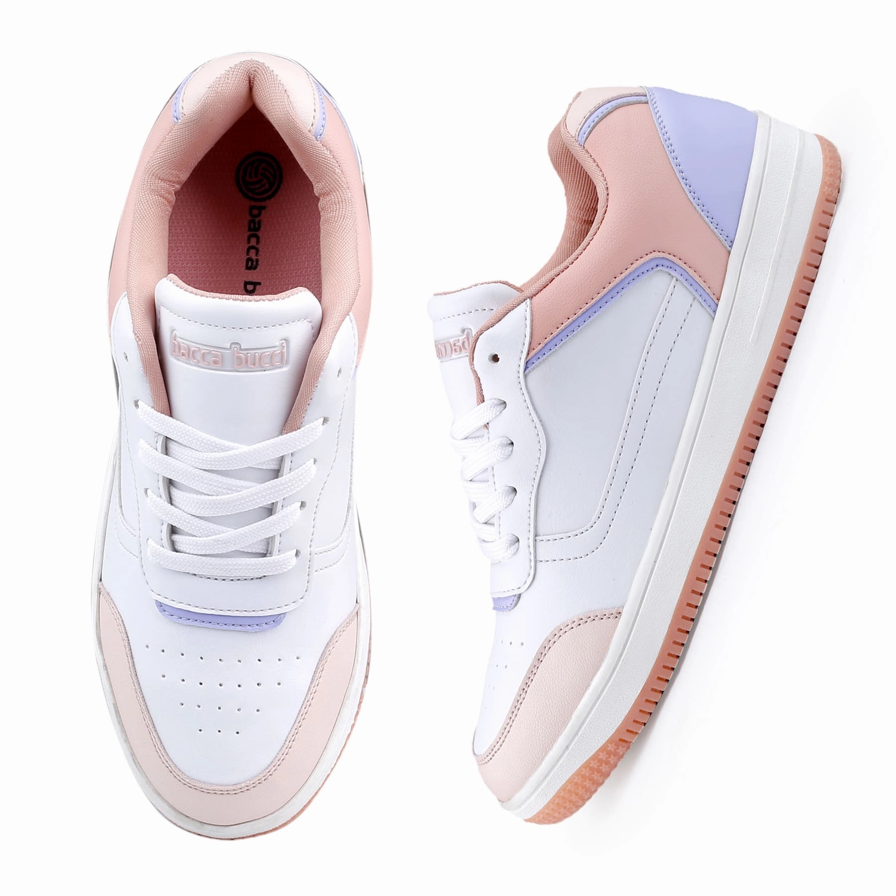 Bacca Bucci Naomi Low-Top Flat Sole Sneakers For Women Street Motion