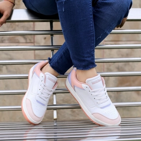 Confident Comfort Active-Inspired Bacca Bucci Naomi Low-Top Flat Sole Sneakers For Women