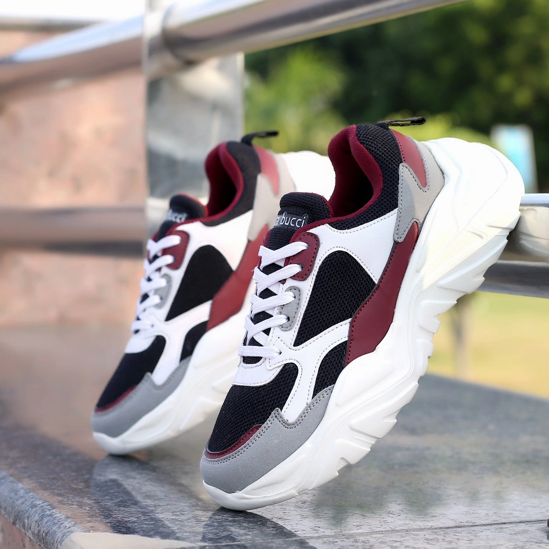 Season-Free Style Mindful Motion Bacca Bucci Spark Low-Top Platform Colorblock Fashion Sneakers For Women | Streetwear Chunky Sneakers