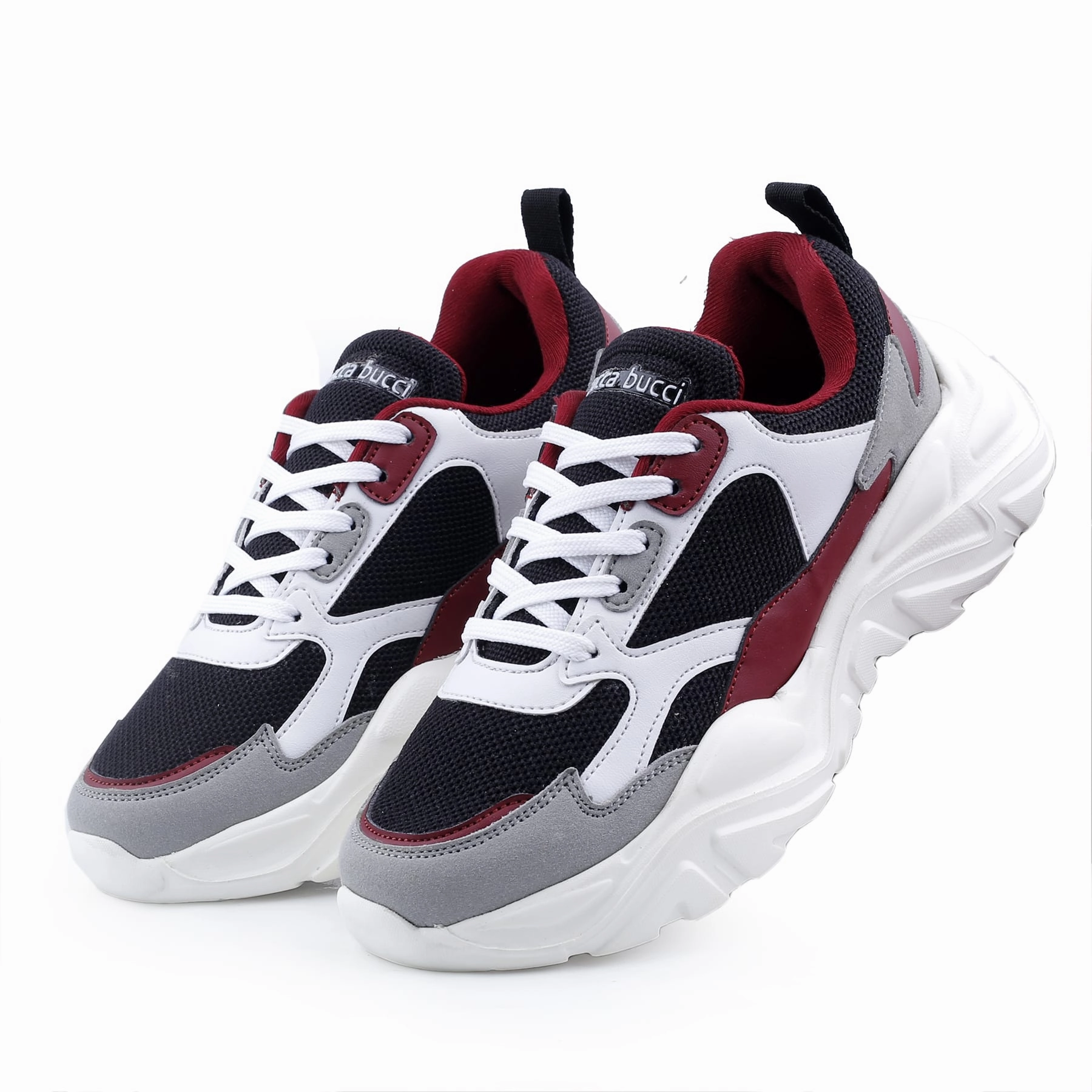 Express Yourself Bacca Bucci Spark Low-Top Platform Colorblock Fashion Sneakers For Women | Streetwear Chunky Sneakers