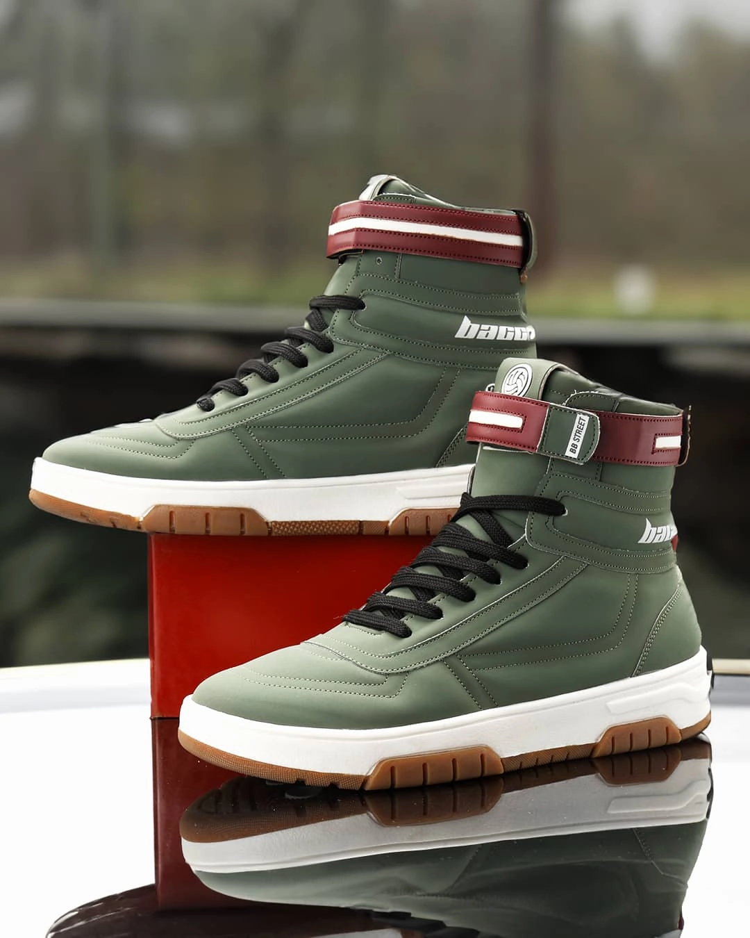 Bacca Bucci Swagger High-Top Sneakers Smart Design Gear Relaxed Refinement
