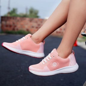 Designed For Presence Ease-Ready Bacca Bucci Tokyo Sneakers For Women | Orange Women Shoes For Casual Walk, Training & Gym