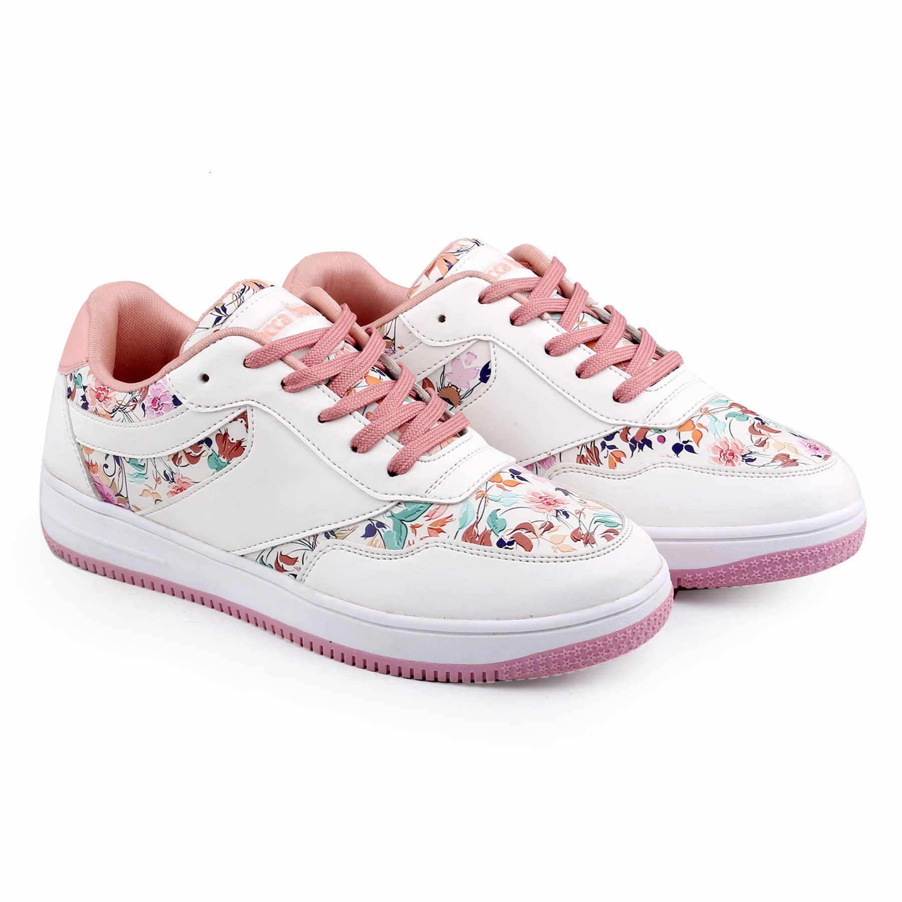 Bacca Bucci Vixen Low Top Flat Sole Fashion Women'S Sneakers With Digital Prints All-Weather Vibe Clean-Motion System