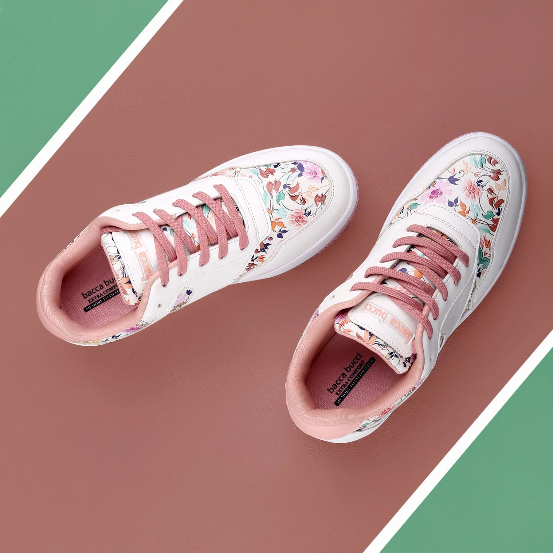 Crafted For Presence Modern Wearables Bacca Bucci Vixen Low Top Flat Sole Fashion Women'S Sneakers With Digital Prints