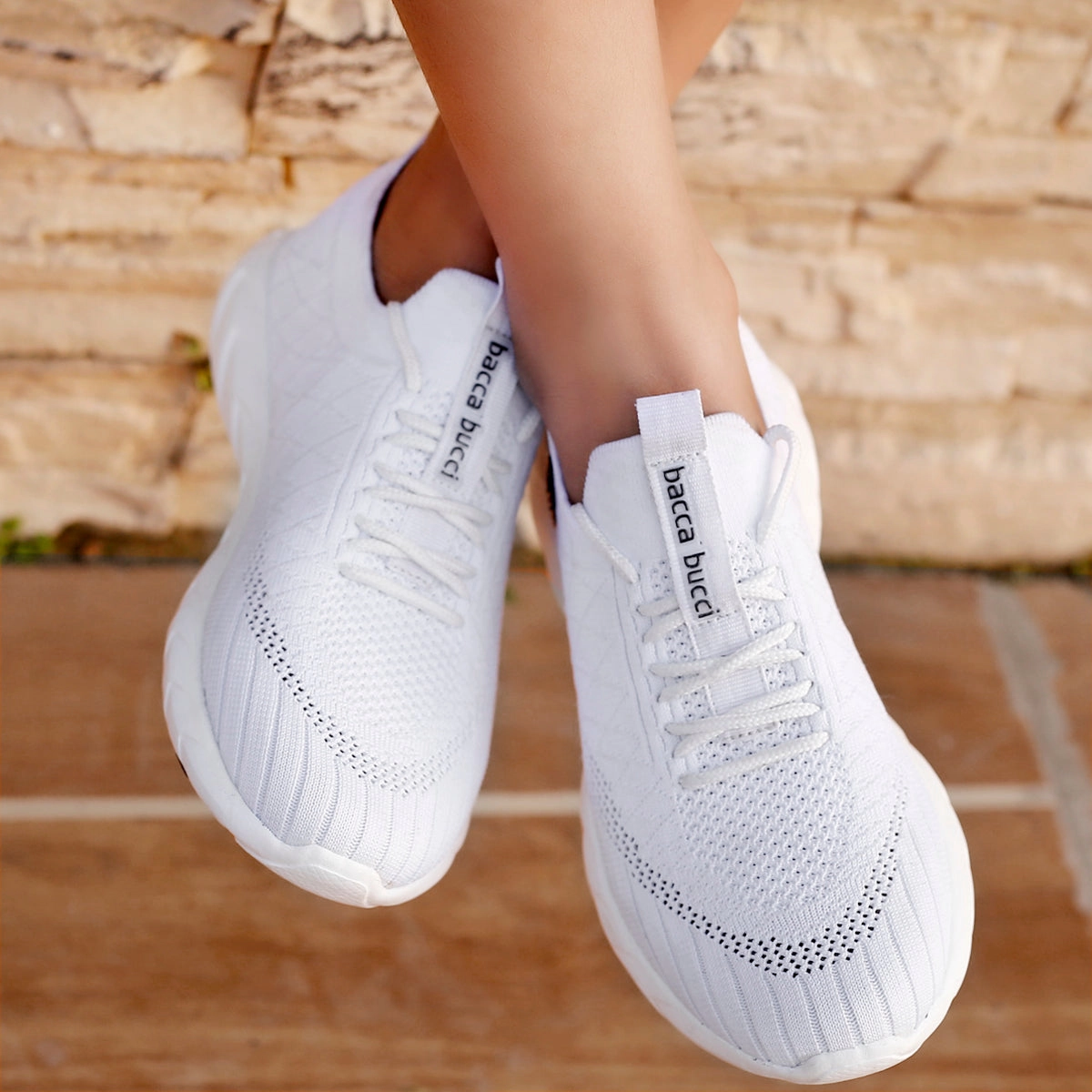 Urban Inspired Bacca Bucci Wave Rider Women Sneaker Shoes | White Casual Shoes For Women