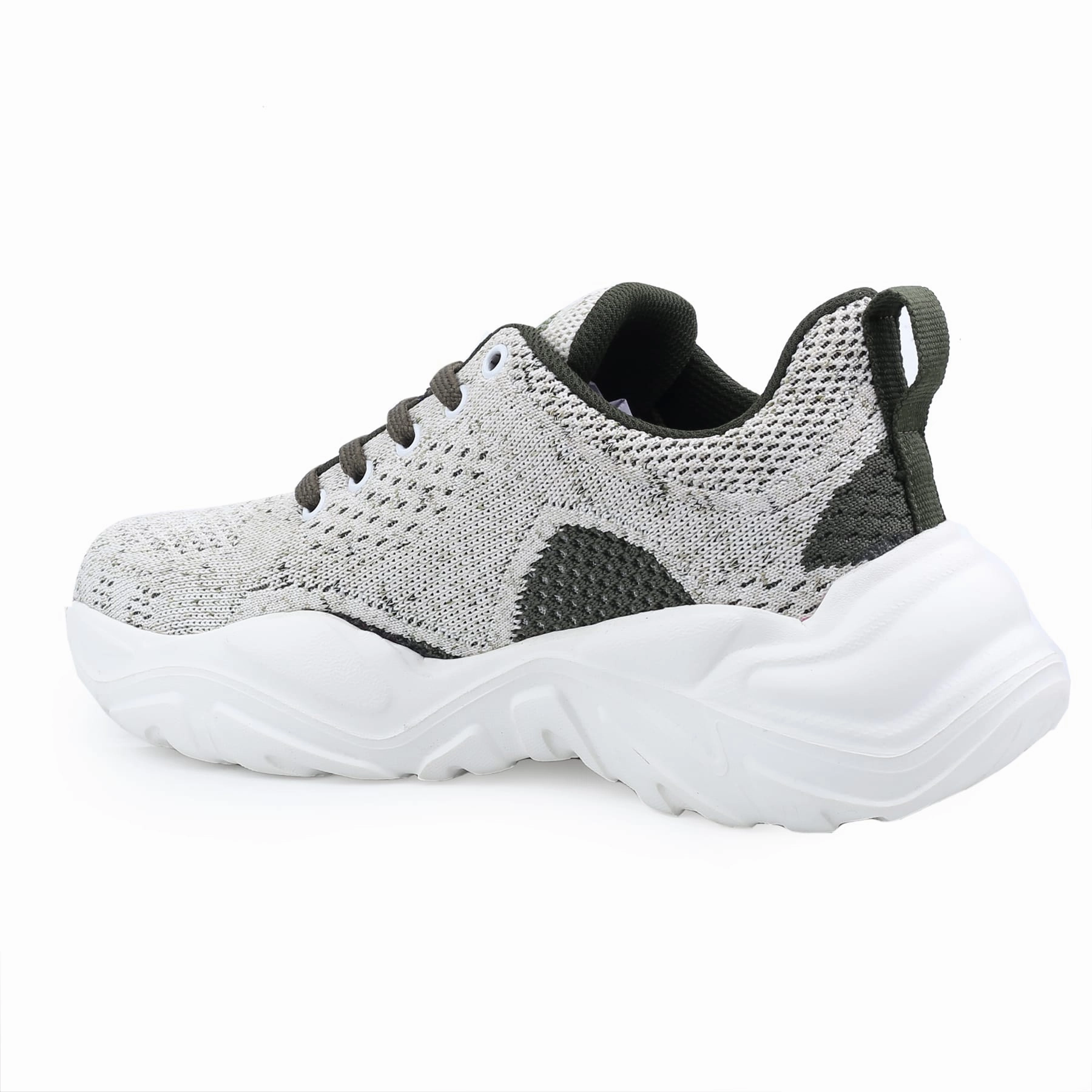 Bacca Bucci Women Charlotte Low-Top Platform Fashion Shoes | Street-Wear Knitted Chunky Sneakers Curated Looks Lifestyle Engineered