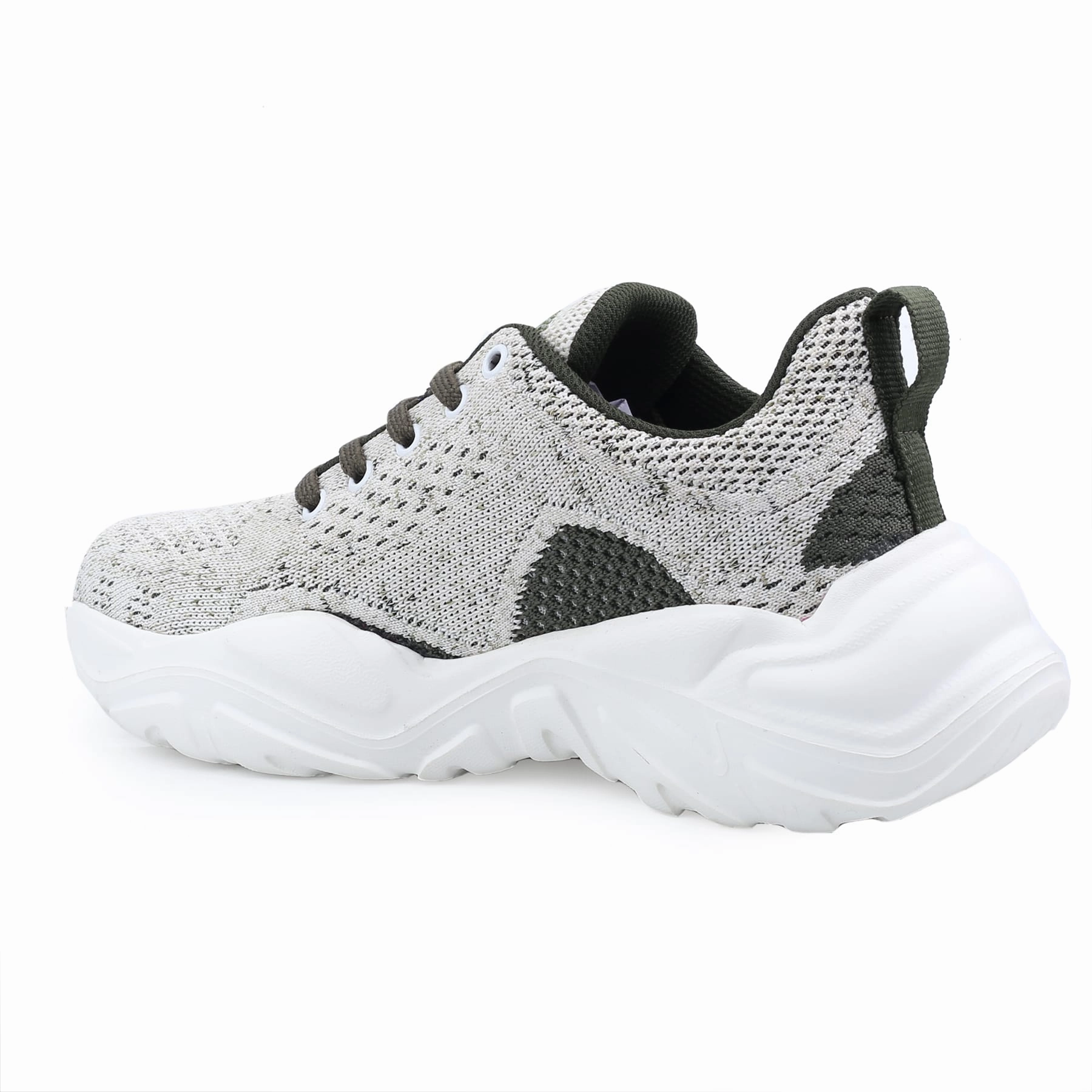 Bacca Bucci Women Charlotte Low-Top Platform Fashion Shoes | Street-Wear Knitted Chunky Sneakers Made To Roam