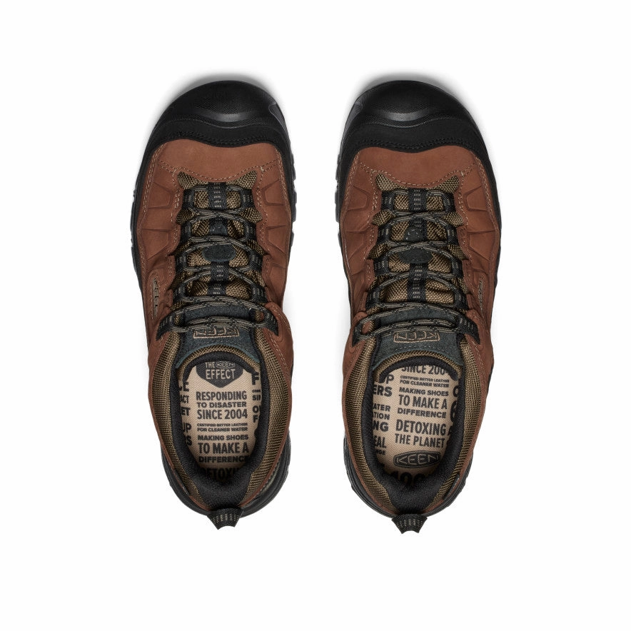 Men'S Targhee Iv Wide Waterproof Hiking Shoe  |  Bison/Black The Feel Factor