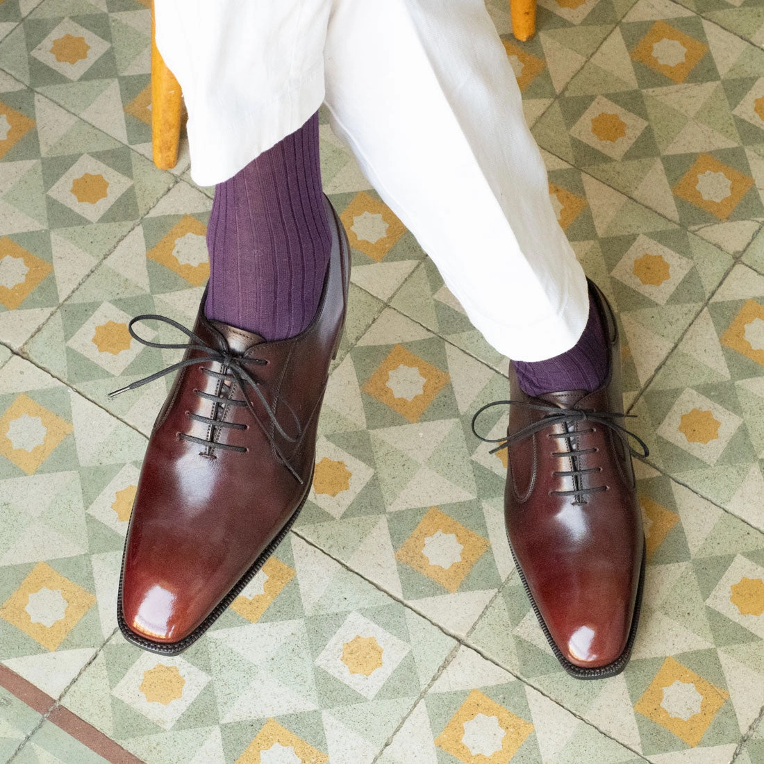 Wear Anywhere Active Ease Balmoral Origin Shoe Mto - Mahogany Patina