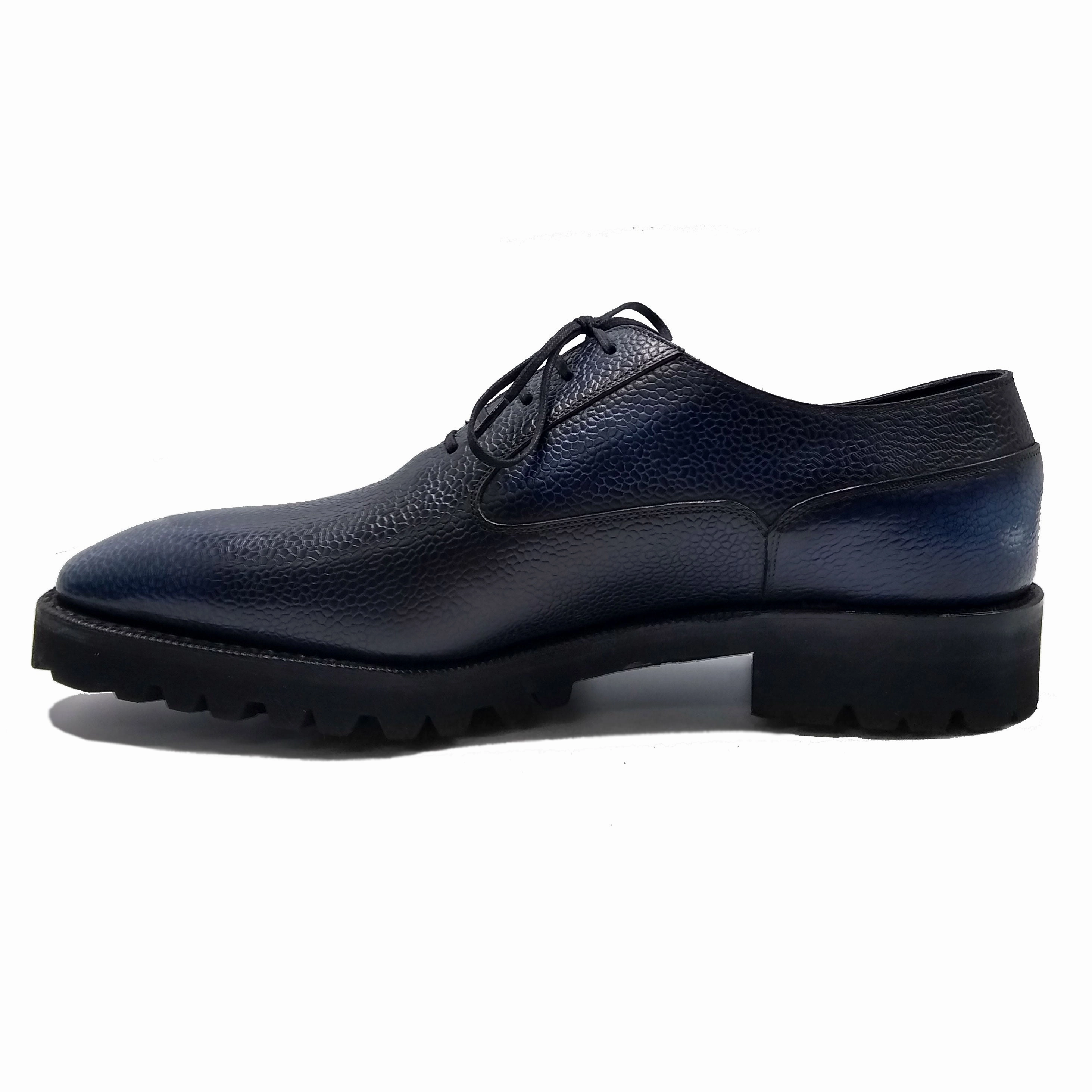 Sleek Essentials Balmoral Simple Shoe Mto - Mediterranean Blue 3D Patina