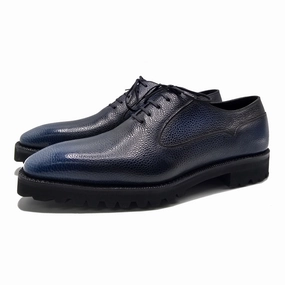 Balmoral Simple Shoe Mto - Mediterranean Blue 3D Patina Gear For Now Progressive Edge