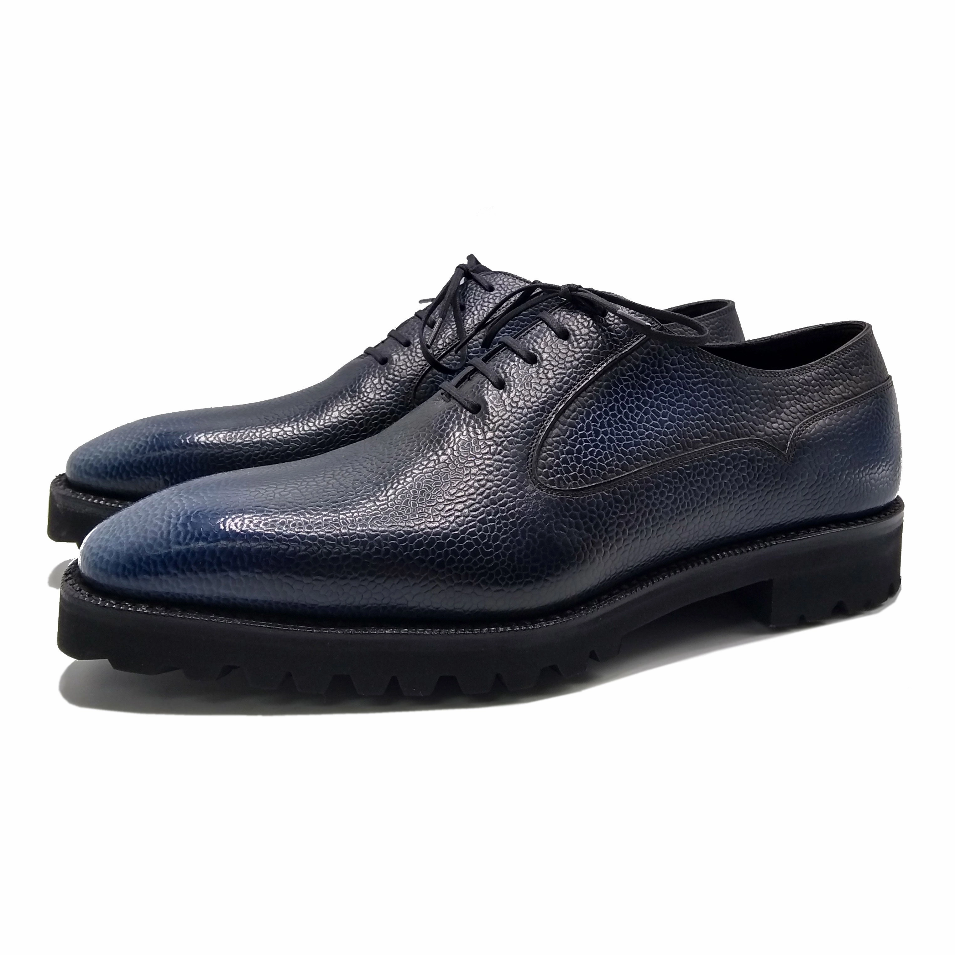 Balmoral Simple Shoe Mto - Mediterranean Blue 3D Patina Gear For Now Progressive Edge