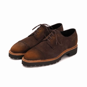Urban Inspired Adaptive Aesthetic Balthazar Brogue Derby - Espresso Handmade Patina