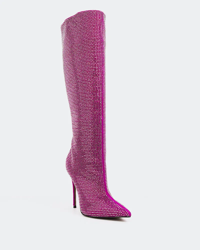 Ultra-Clean Style Style In Balance Basma Fuschia Suede